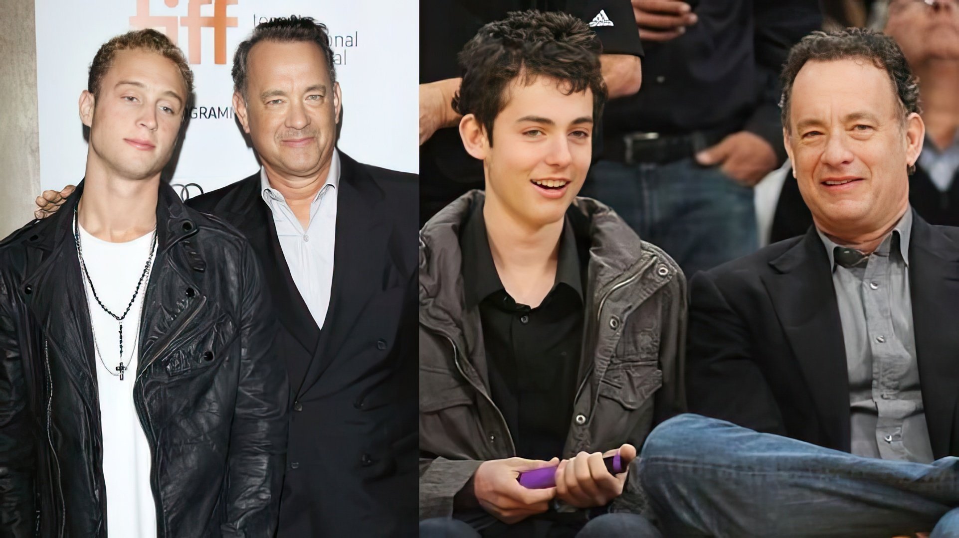 Tom Hanks' younger sons – Chet (left) and Truman