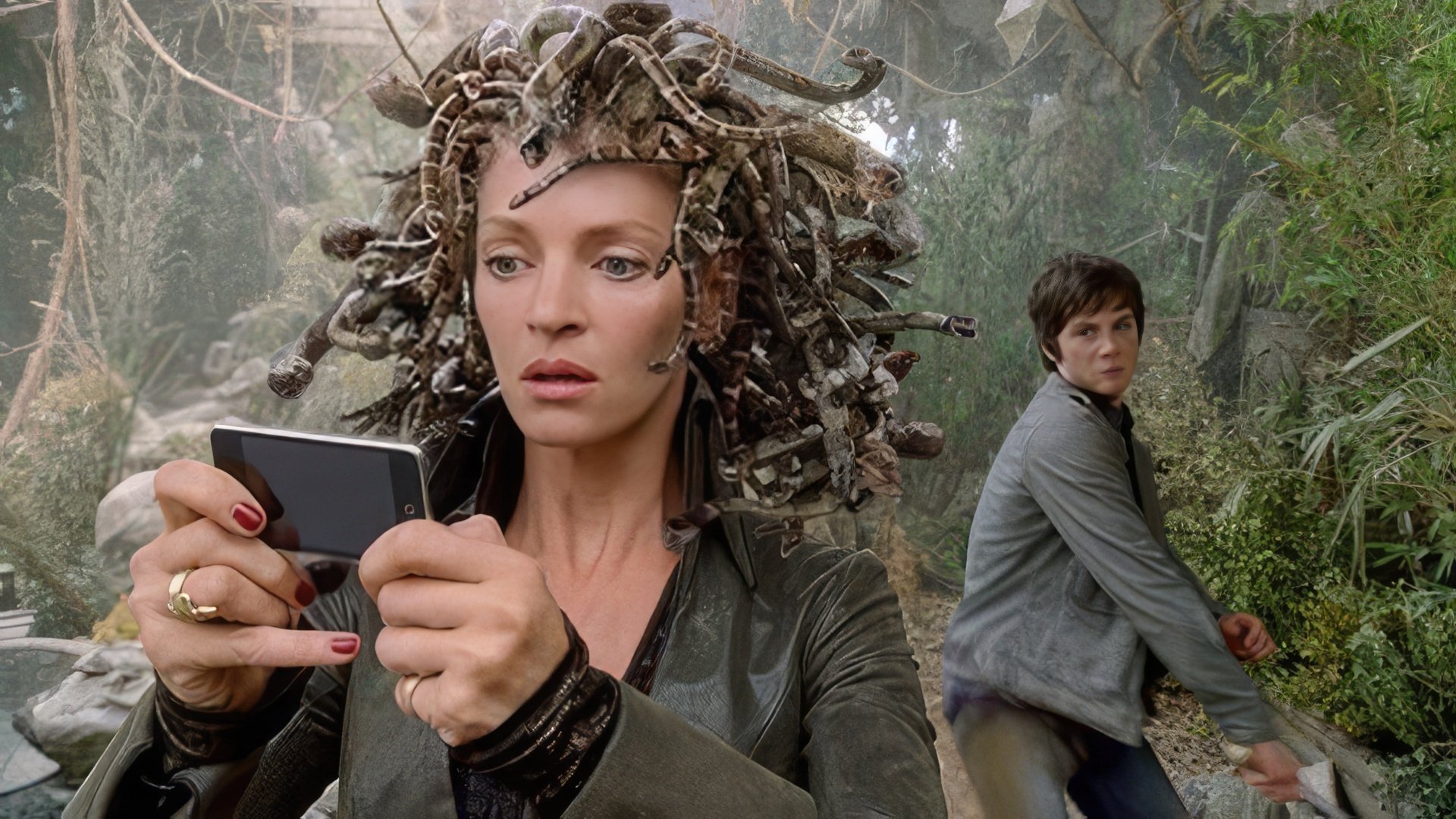Uma Thurman in the youth blockbuster Percy Jackson: The Lightning Thief