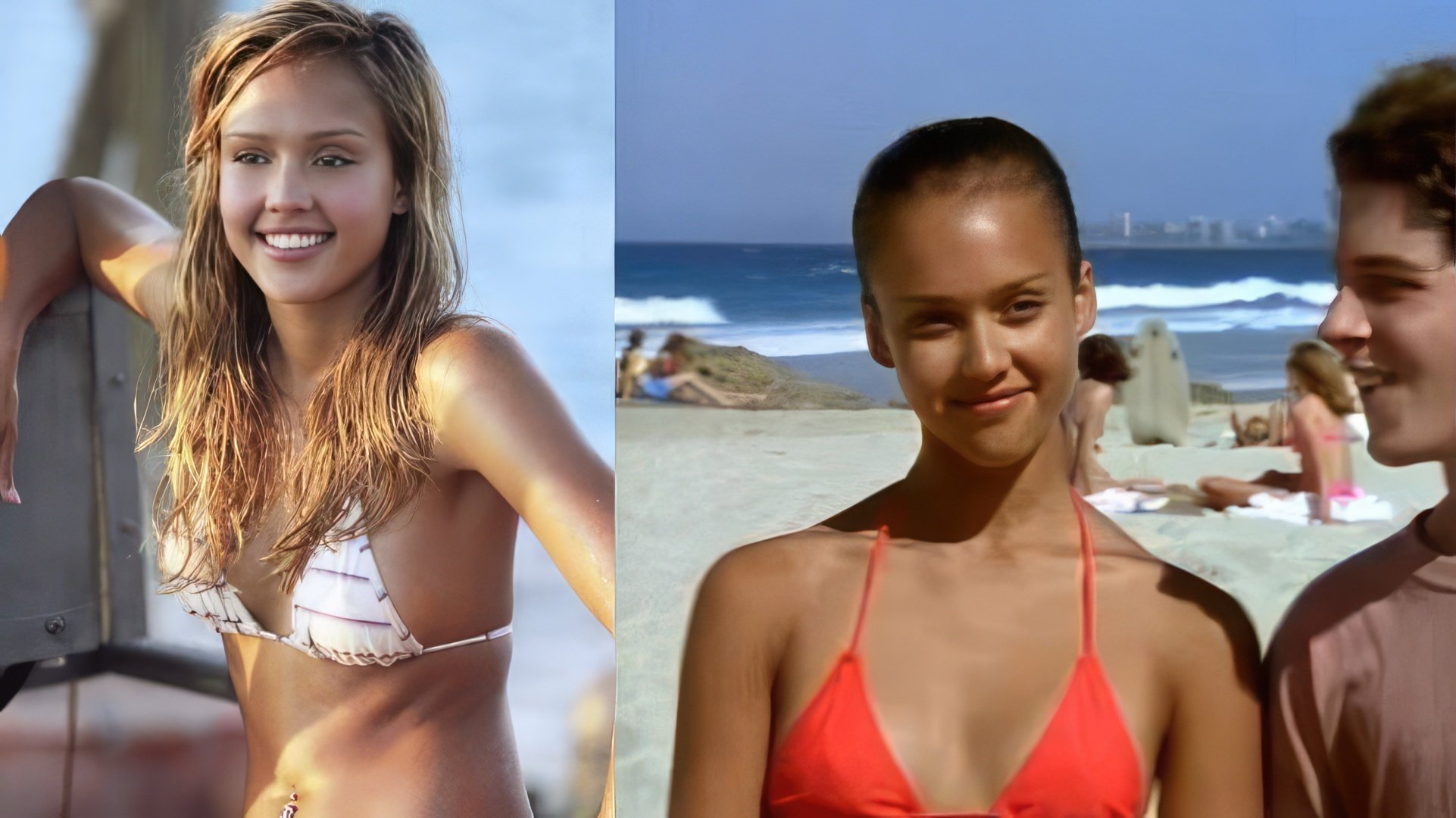 Young Jessica Alba in the TV series "Flipper"