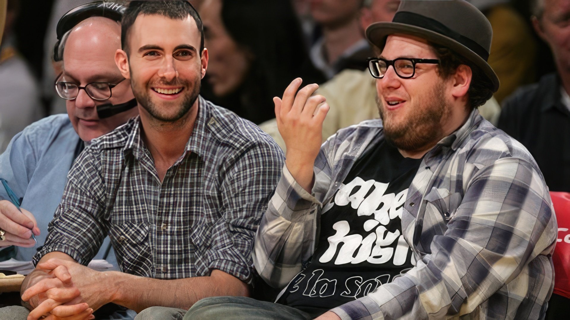 Adam Levine and Jonah Hill