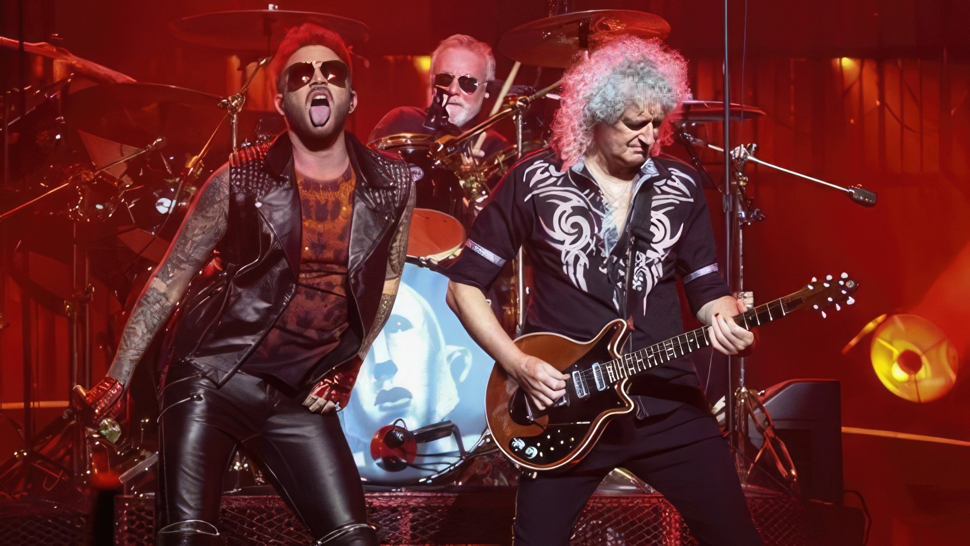 At the Queen concert with Adam Lambert (2017)