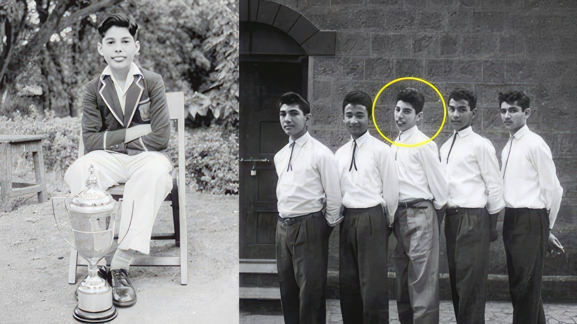 Freddie Mercury during his school years