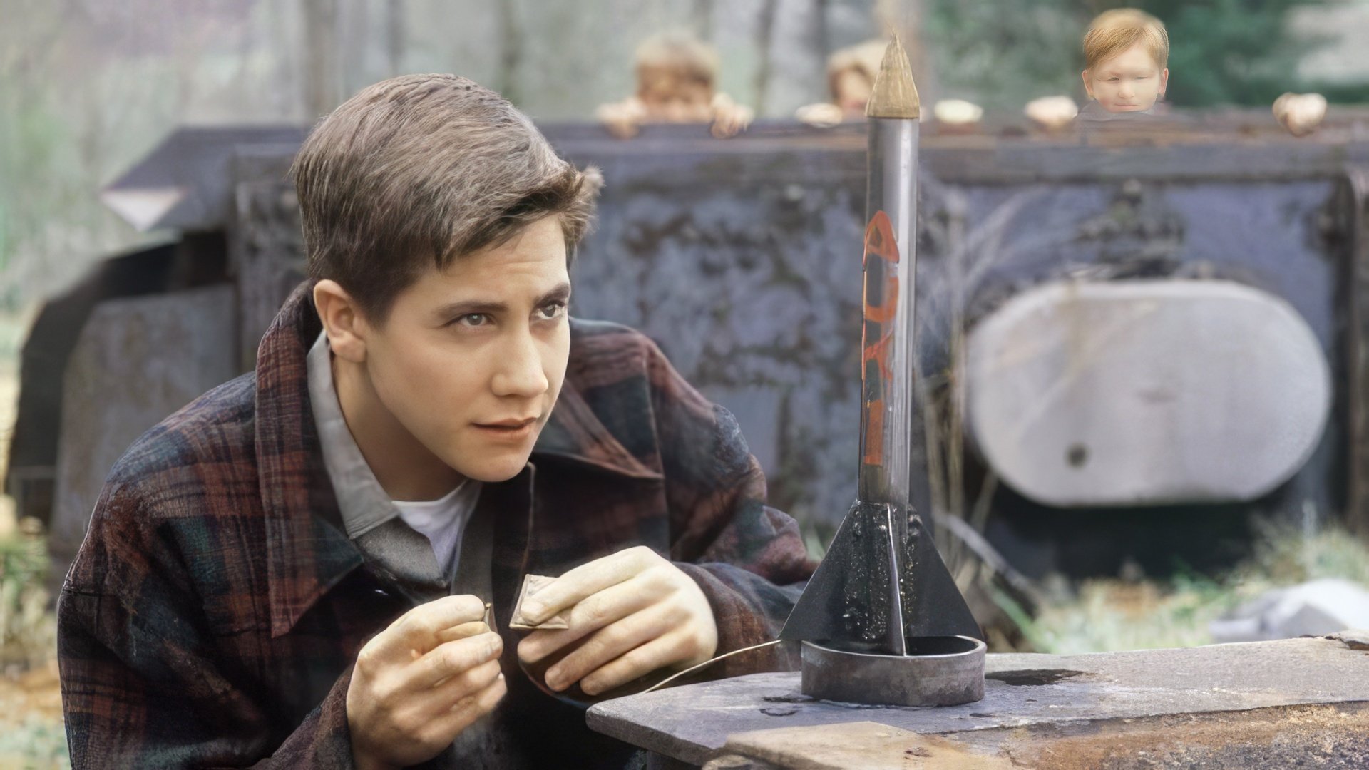 Gyllenhaal's first serious role (October Sky, 1999)