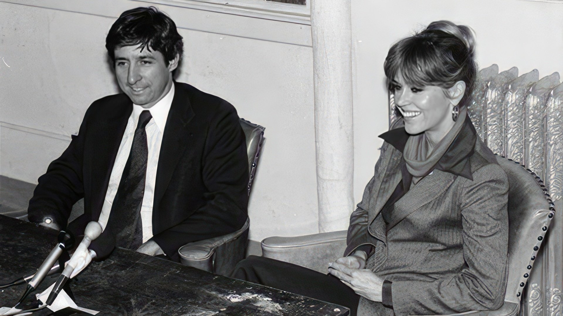 Jane Fonda and her second husband Tom Hayden