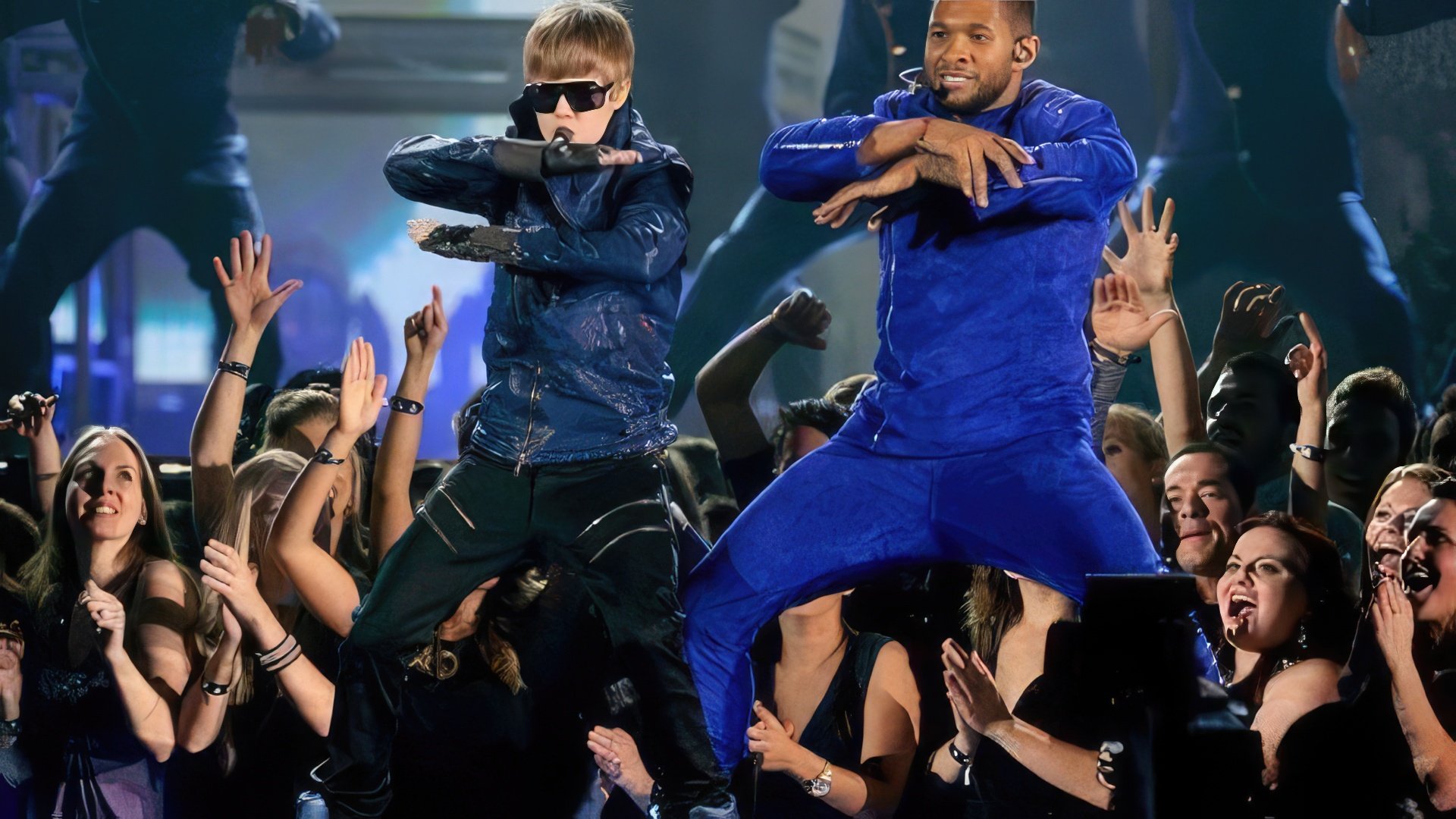 Justin Bieber and Usher