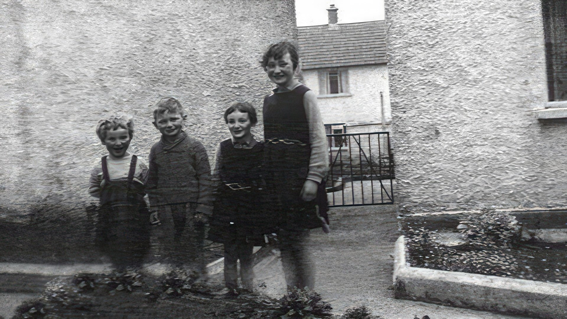 Liam Neeson as a child with his sisters