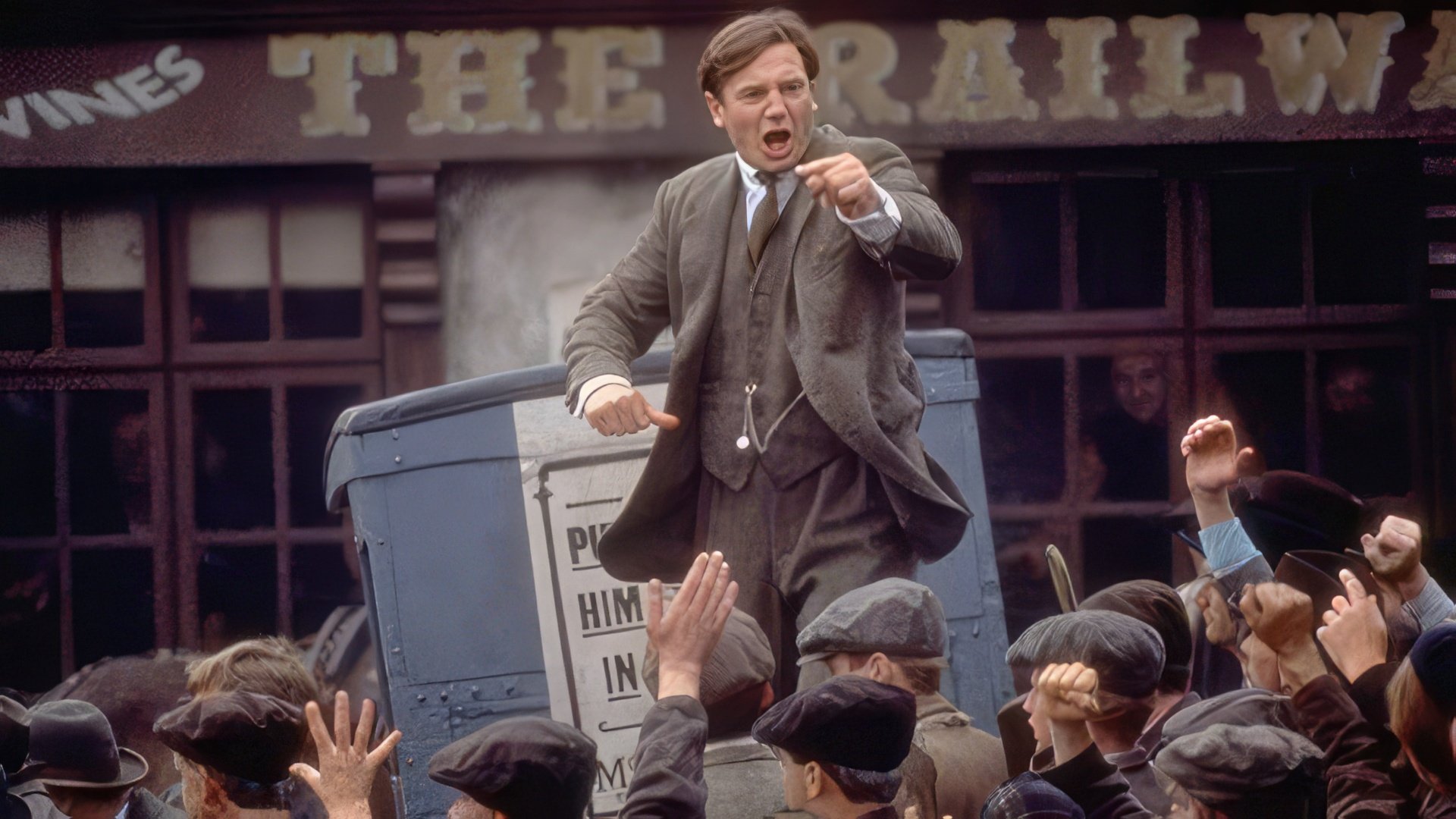 Liam Neeson in the picture "Michael Collins"