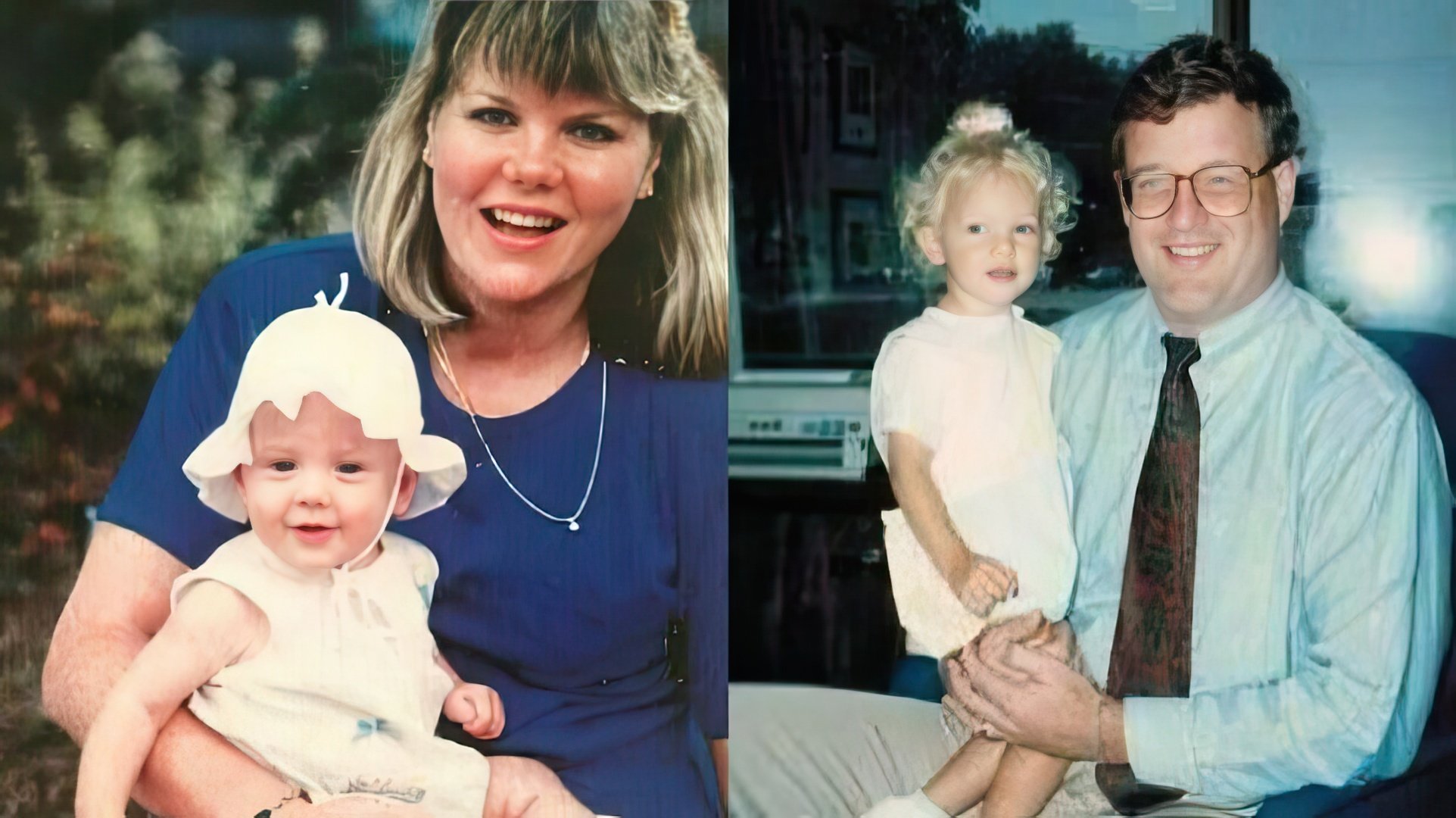 Little Taylor Swift with her parents