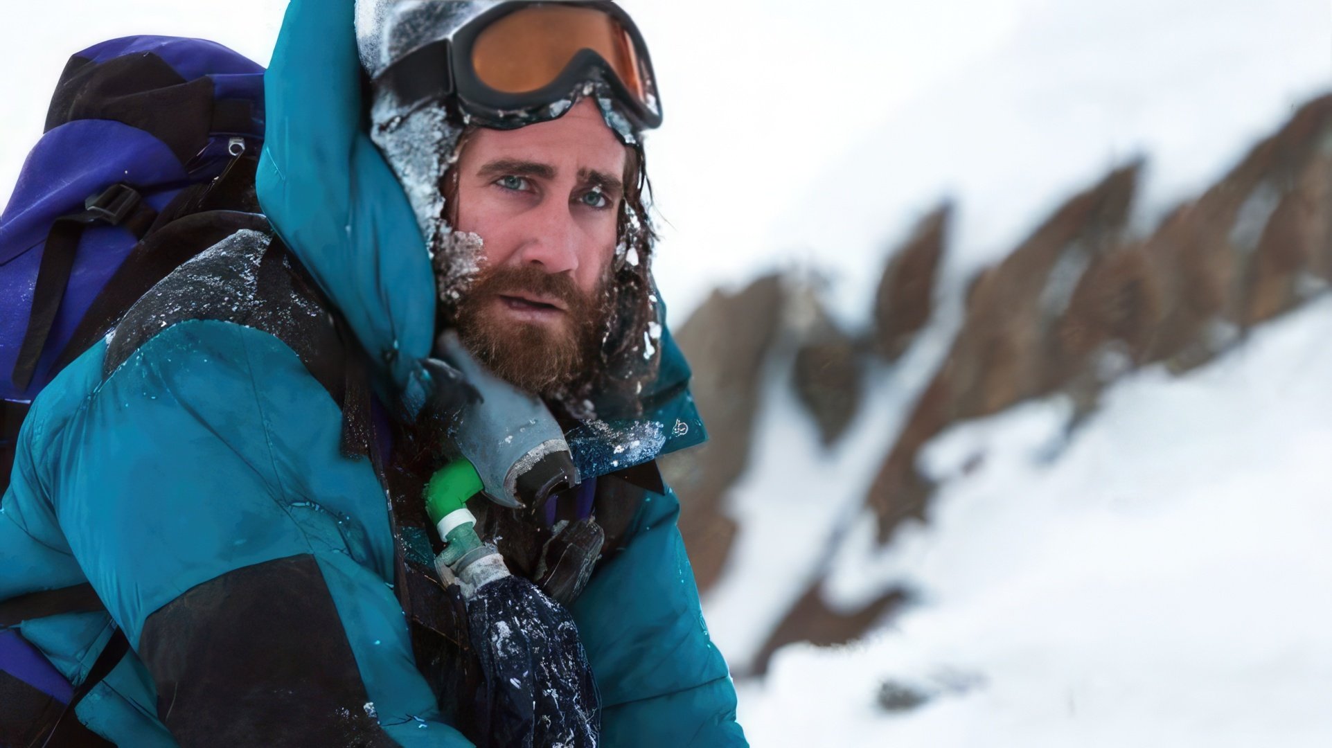 On the set of the movie Everest