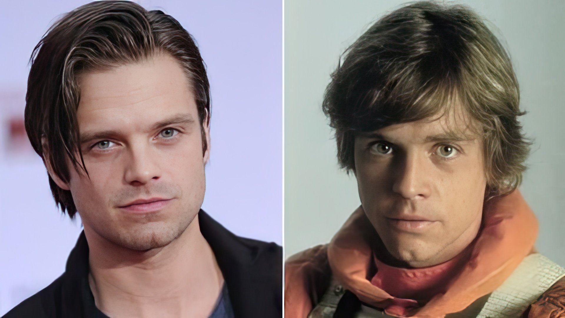 Sebastian Stan and Mark Hamill in their youth – many see the resemblance