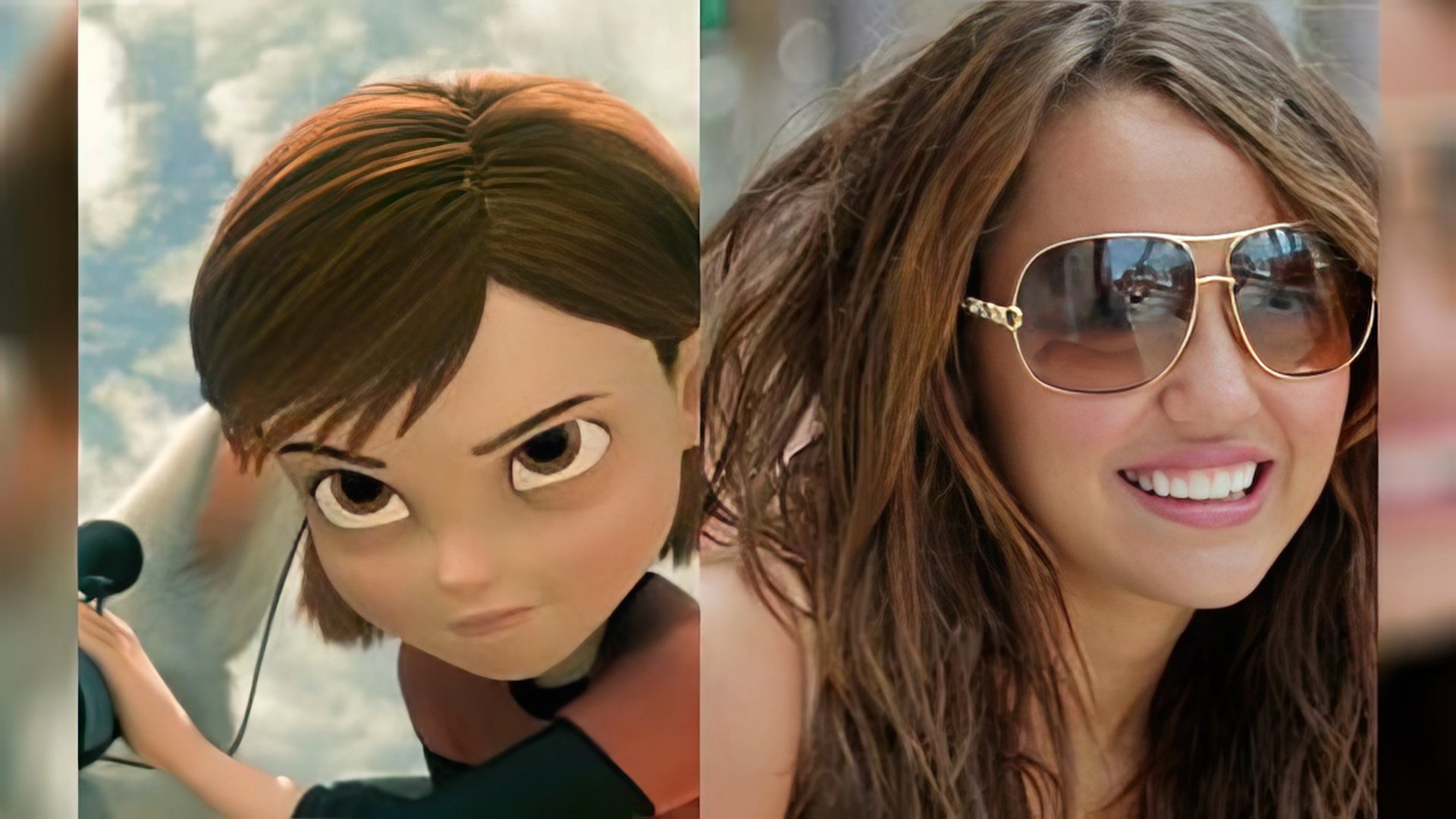 Miley voiced the heroine of the animated film "Bolt"