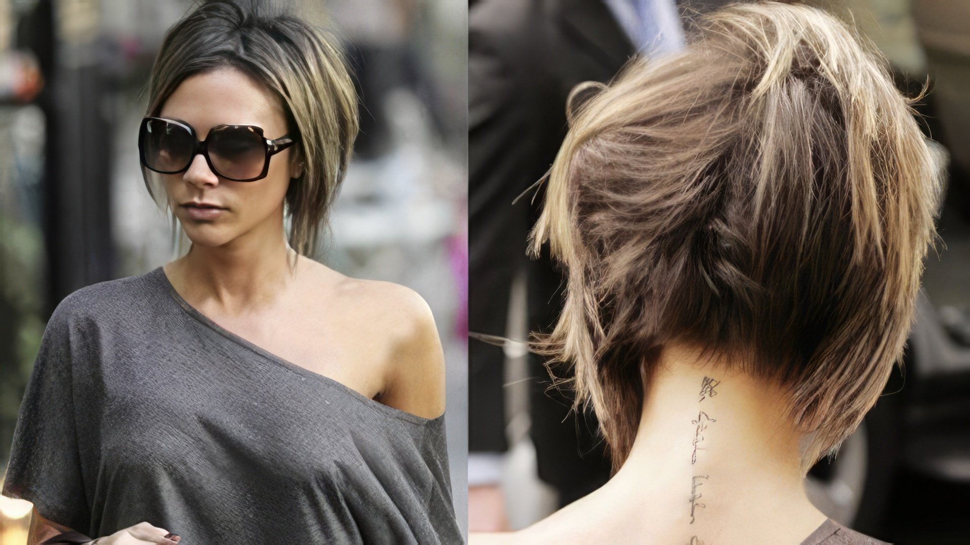 Victoria Beckham with a short haircut