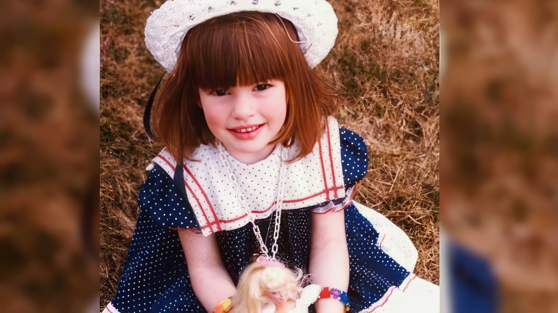 Anne Hathaway as a child