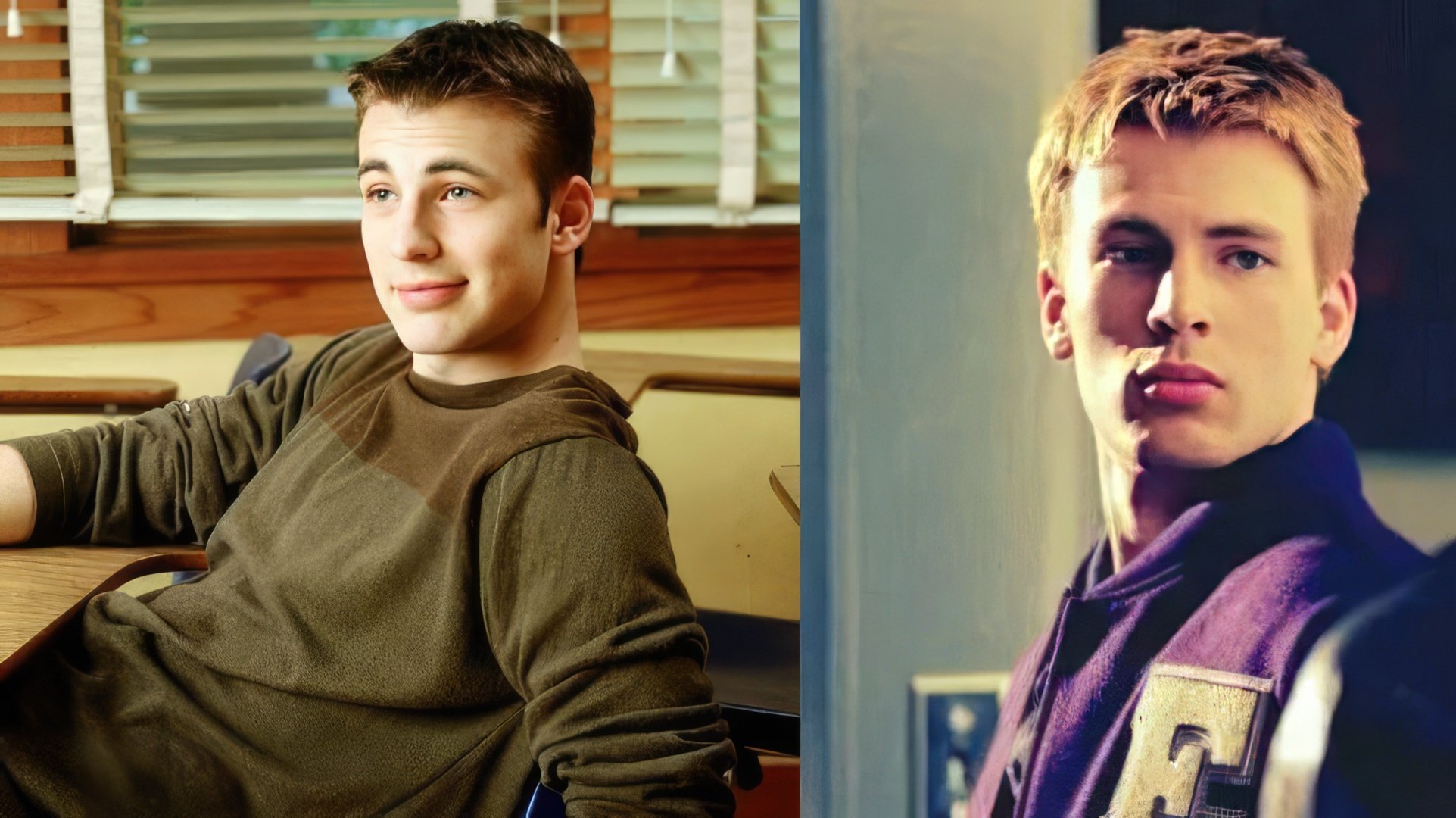 Chris Evans in his youth
