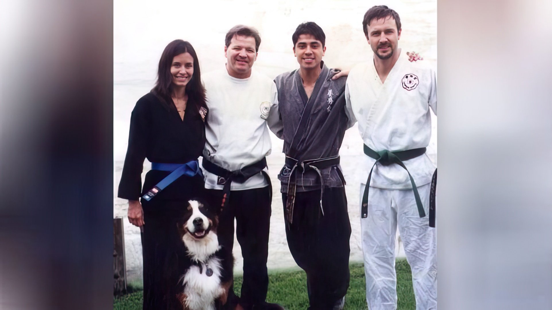 Courteney Cox has been practicing karate for many years