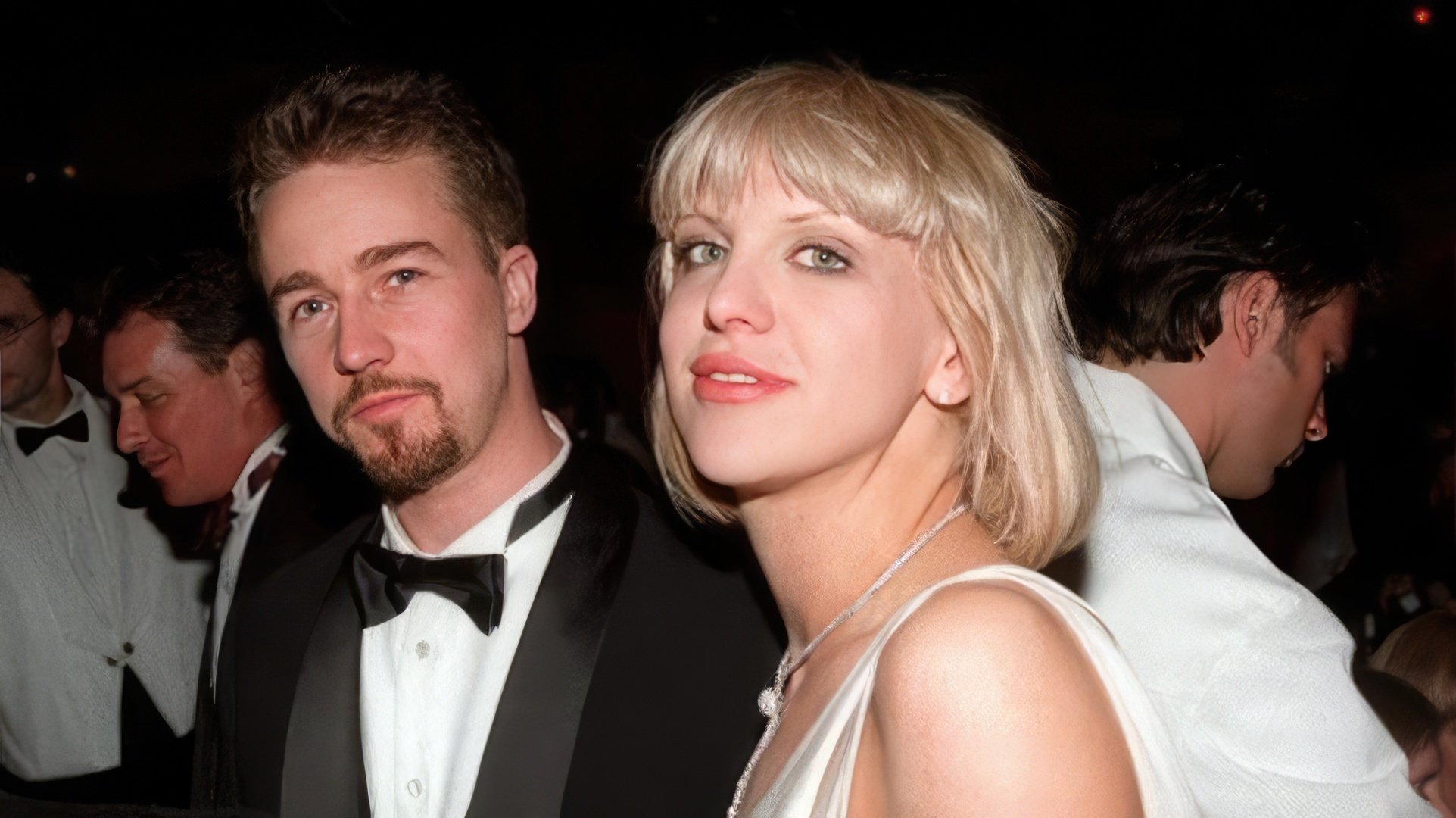 Courtney Love and Edward Norton