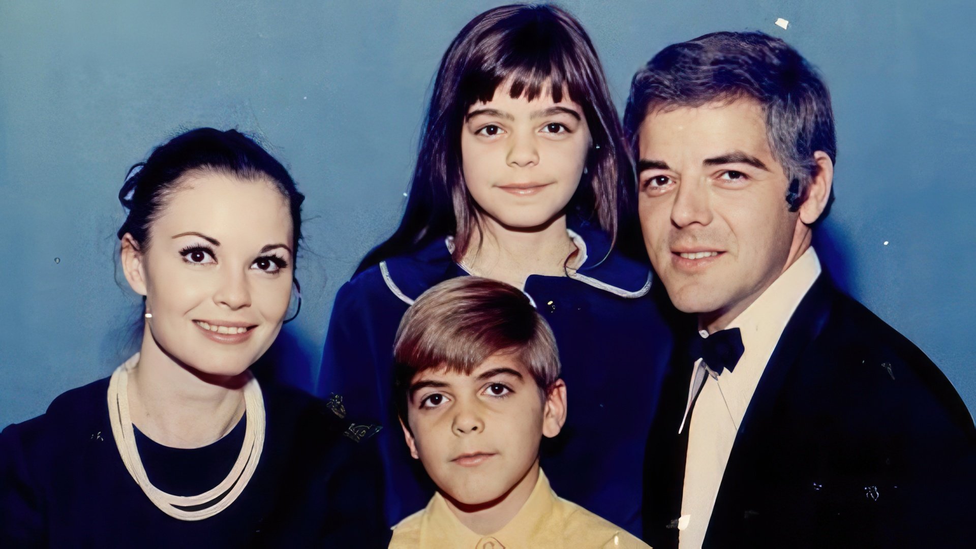 George Clooney and his family