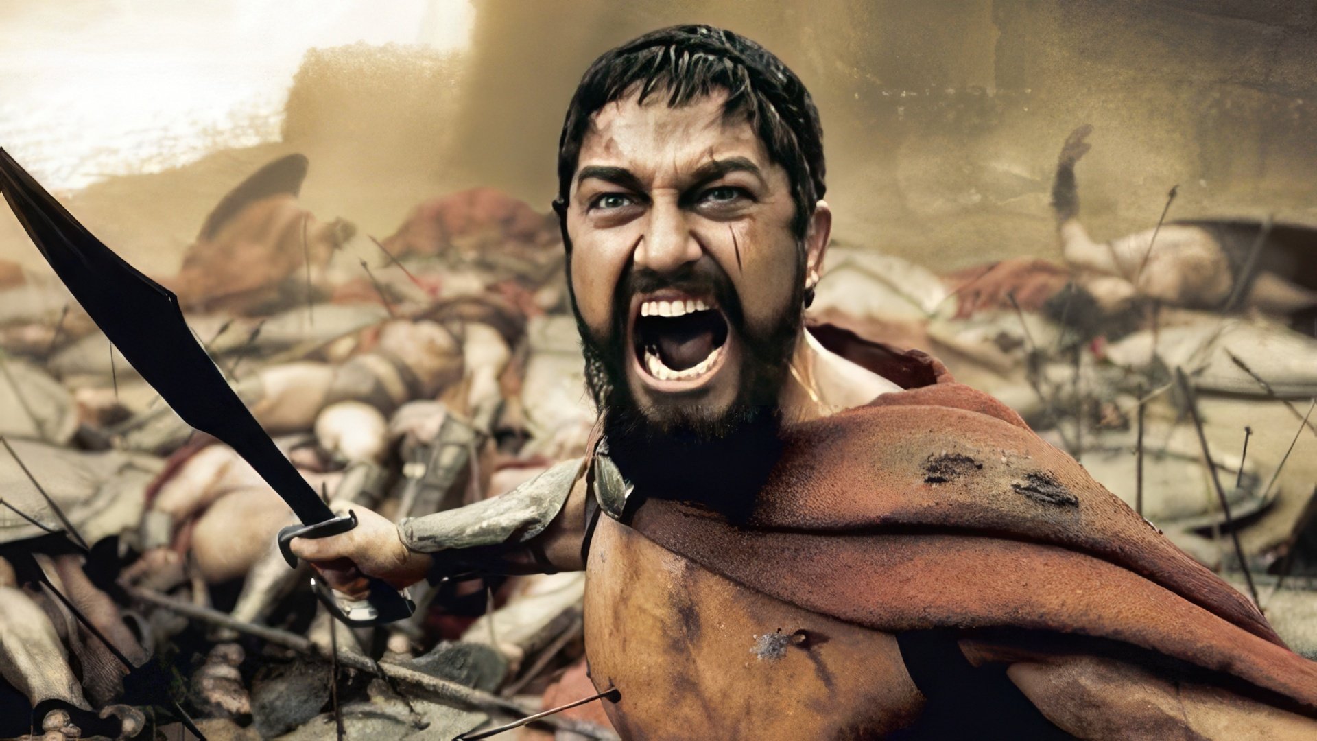 Gerard Butler in "300"