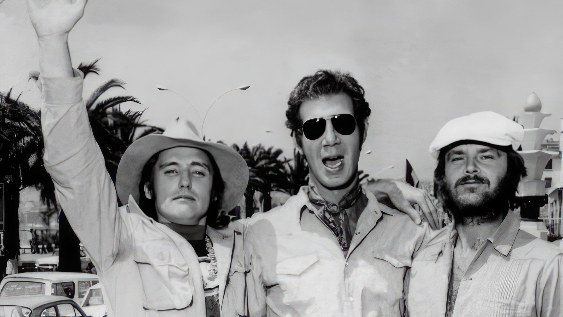 Jack Nicholson, Dennis Hopper, and Peter Fonda, 1969