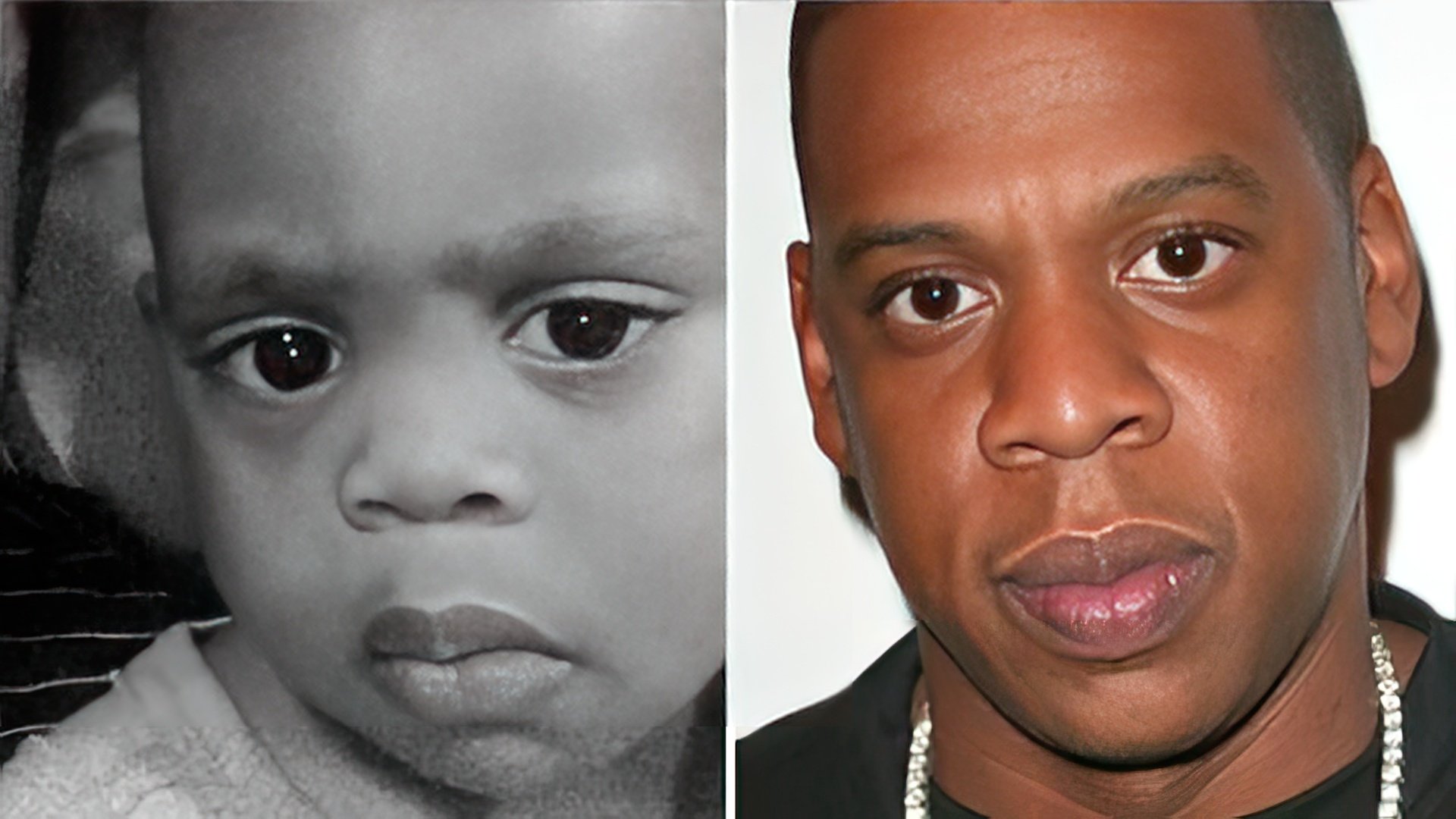 Jay Z as a child and now