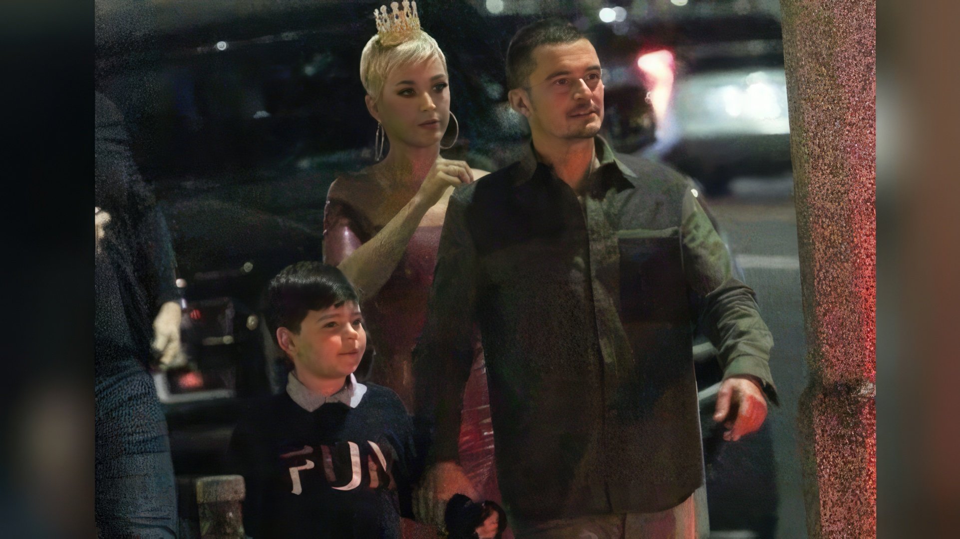Orlando introduced Katy to his son Flynn