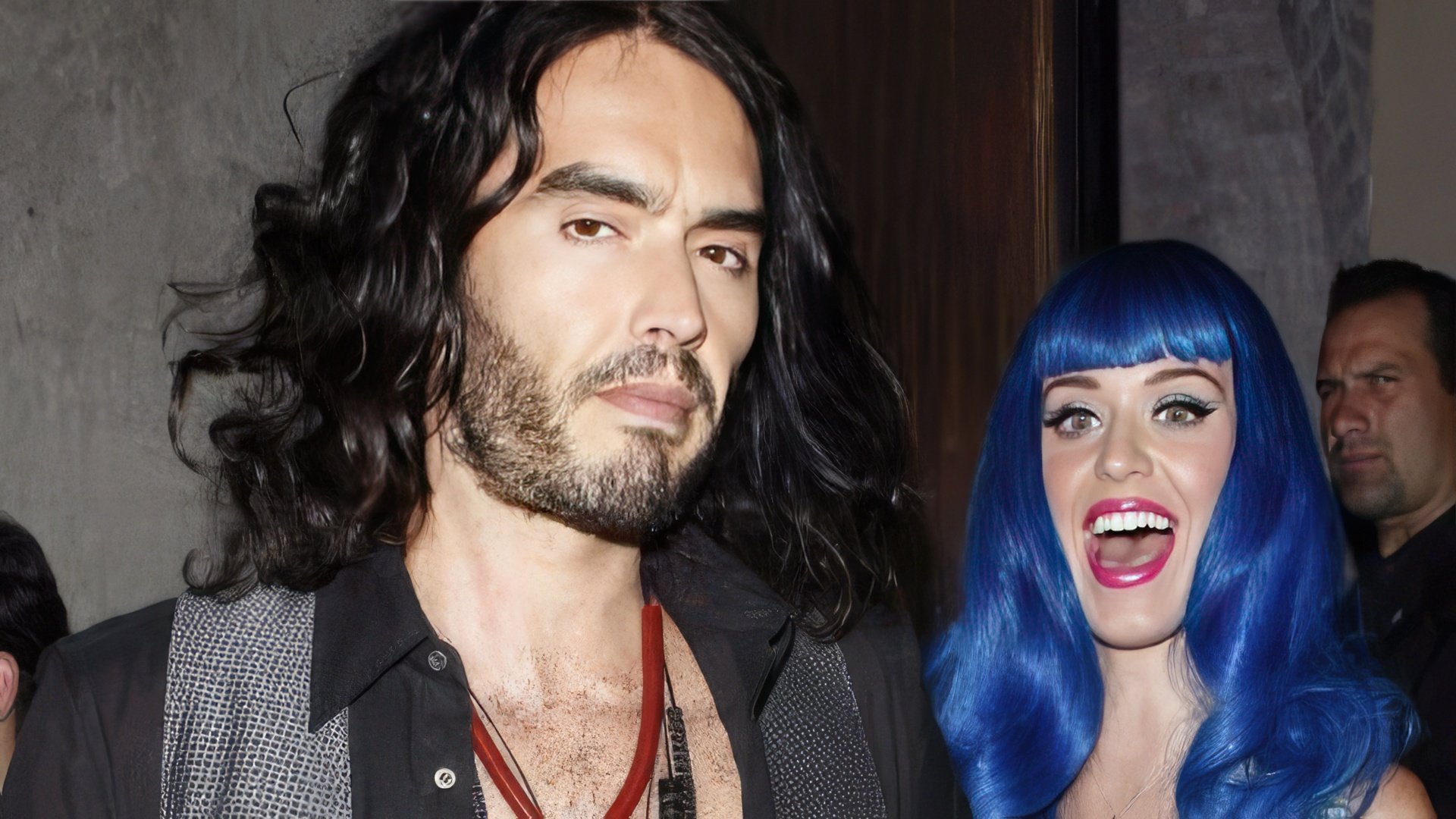 Pictured: Katy Perry and Russell Brand