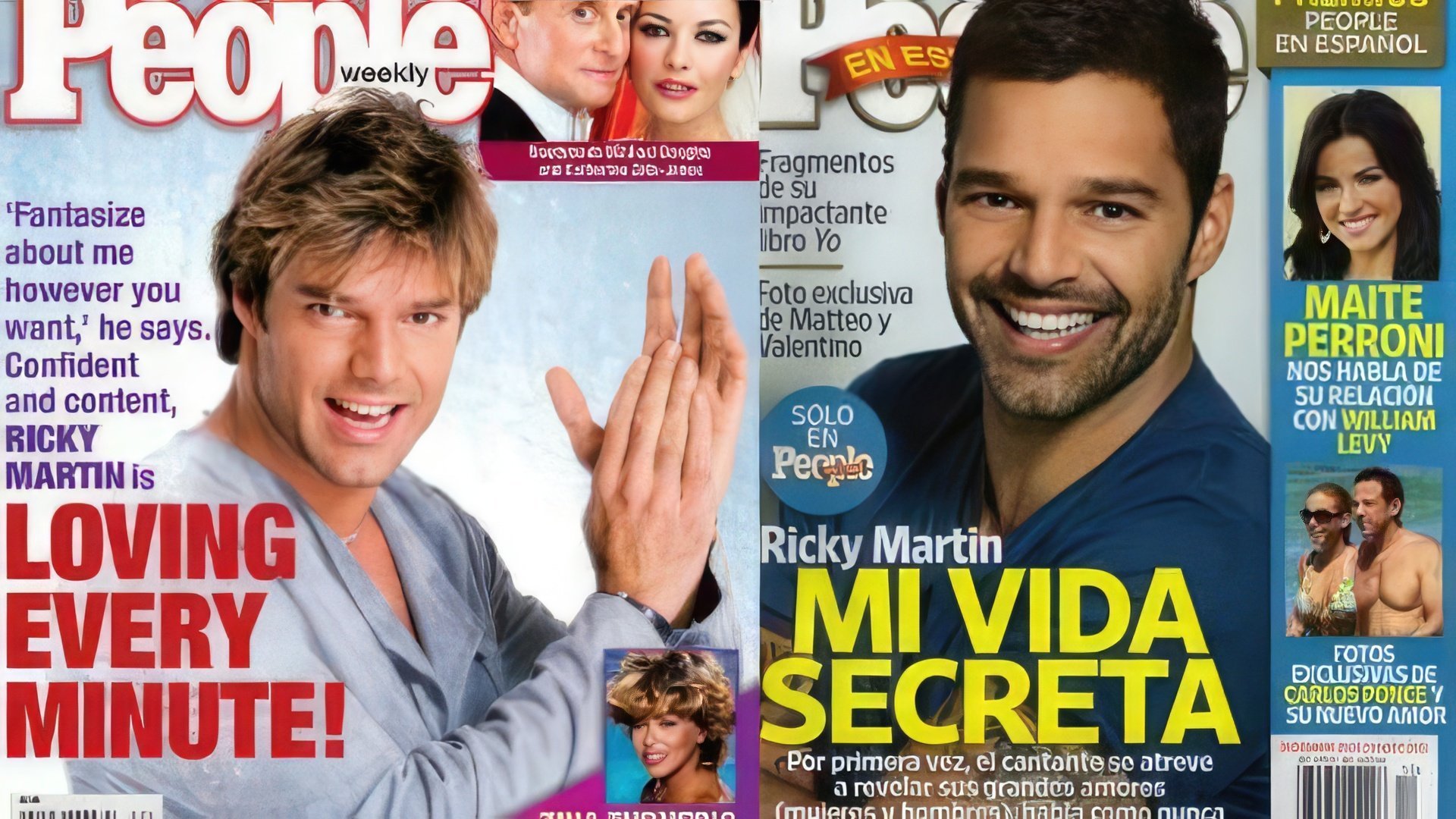 Ricky Martin in People: in his youth and now