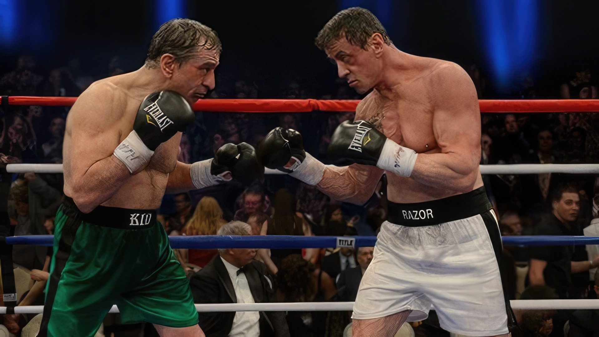 Robert De Niro and Sylvester Stallone in the film 'Grudge Match'