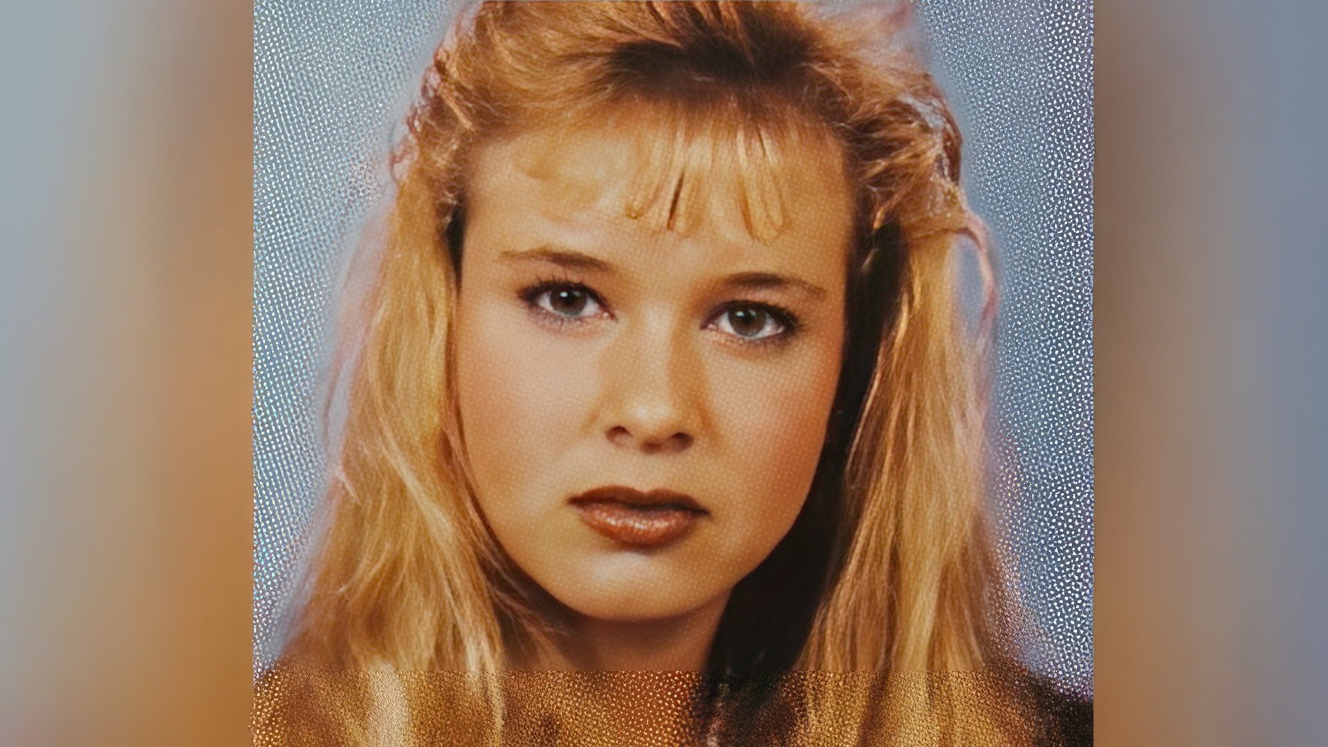 A young Renee Zellweger: school graduation photo