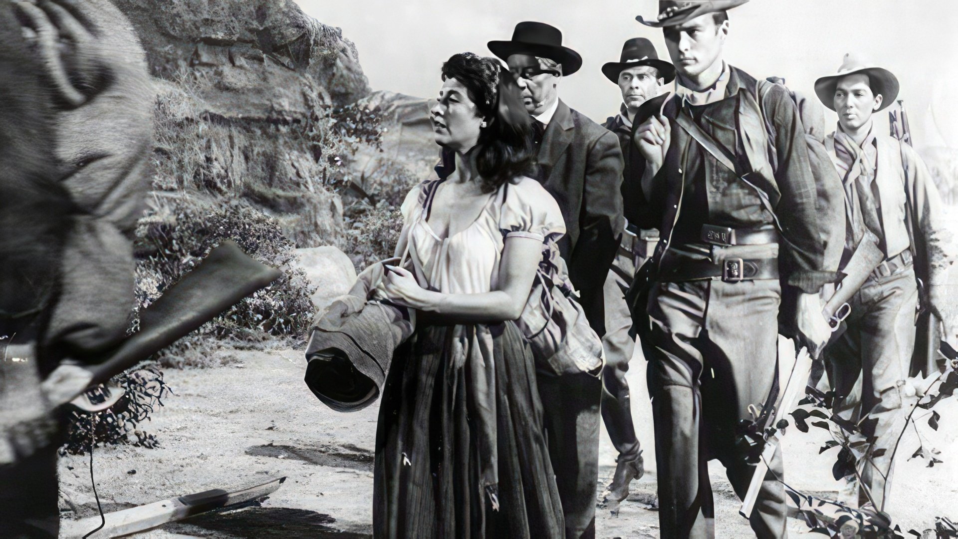 A shot from the movie "Ambush at Cimarron Pass"