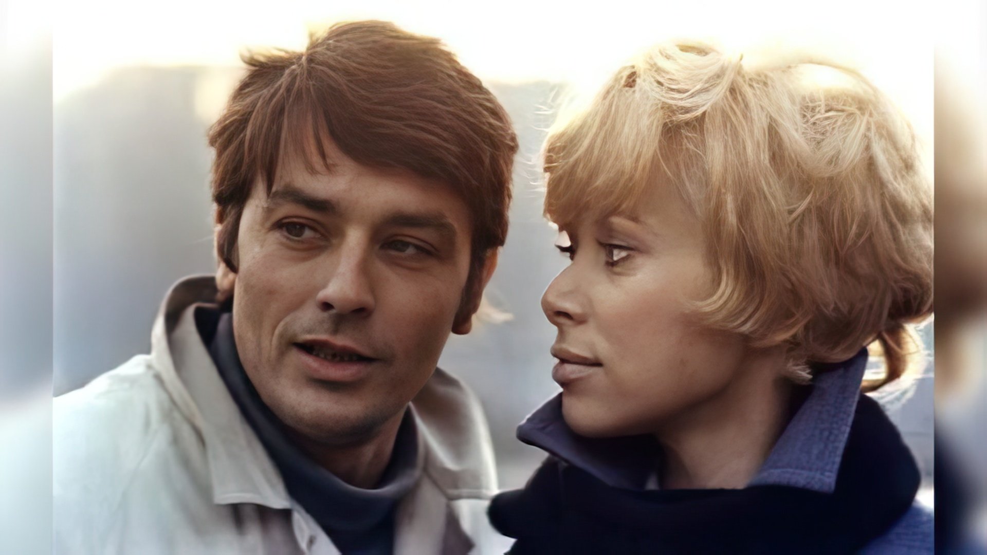 Alain Delon and Mireille Darc