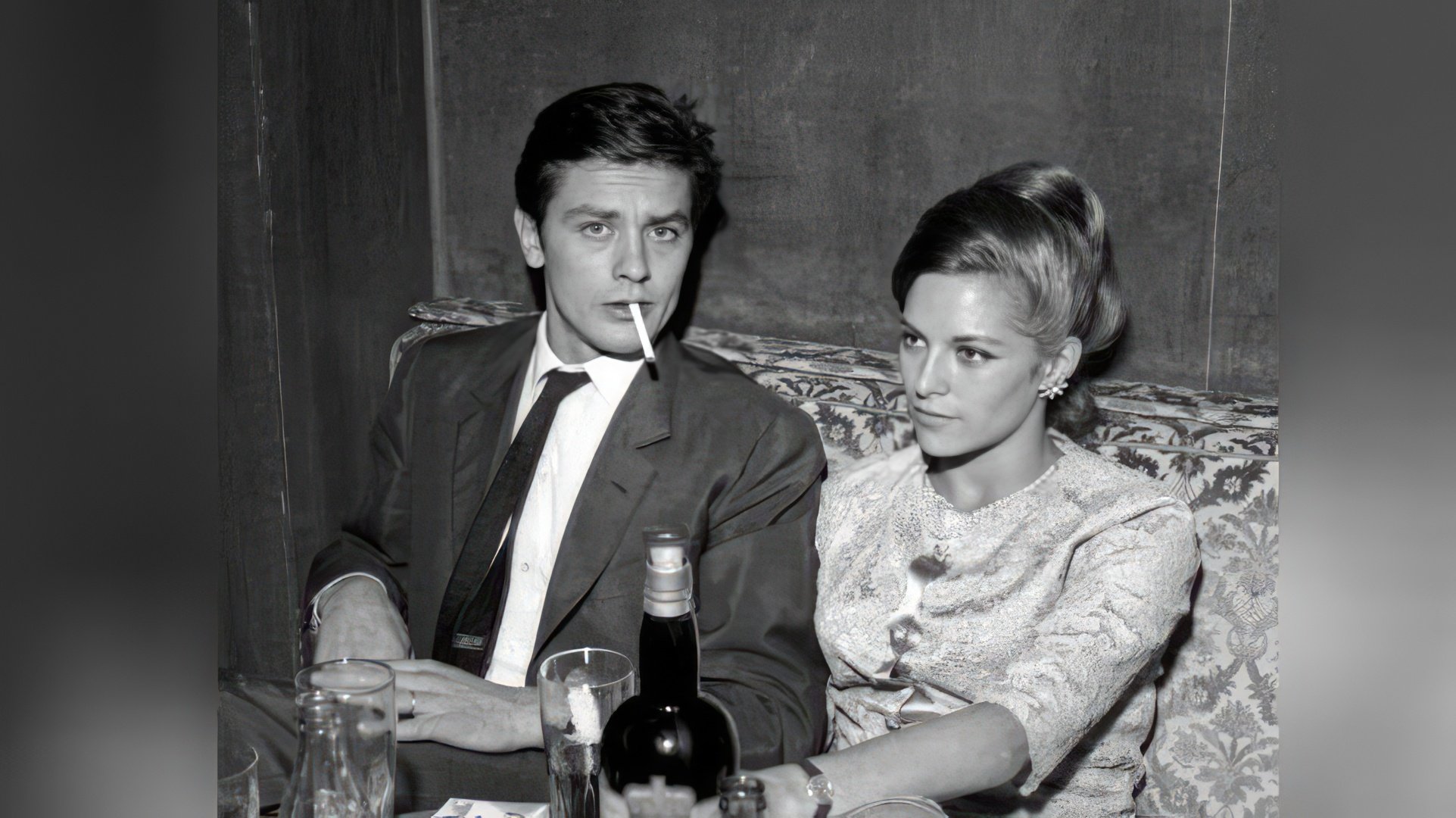 Alain Delon and Natalie Barthelemy