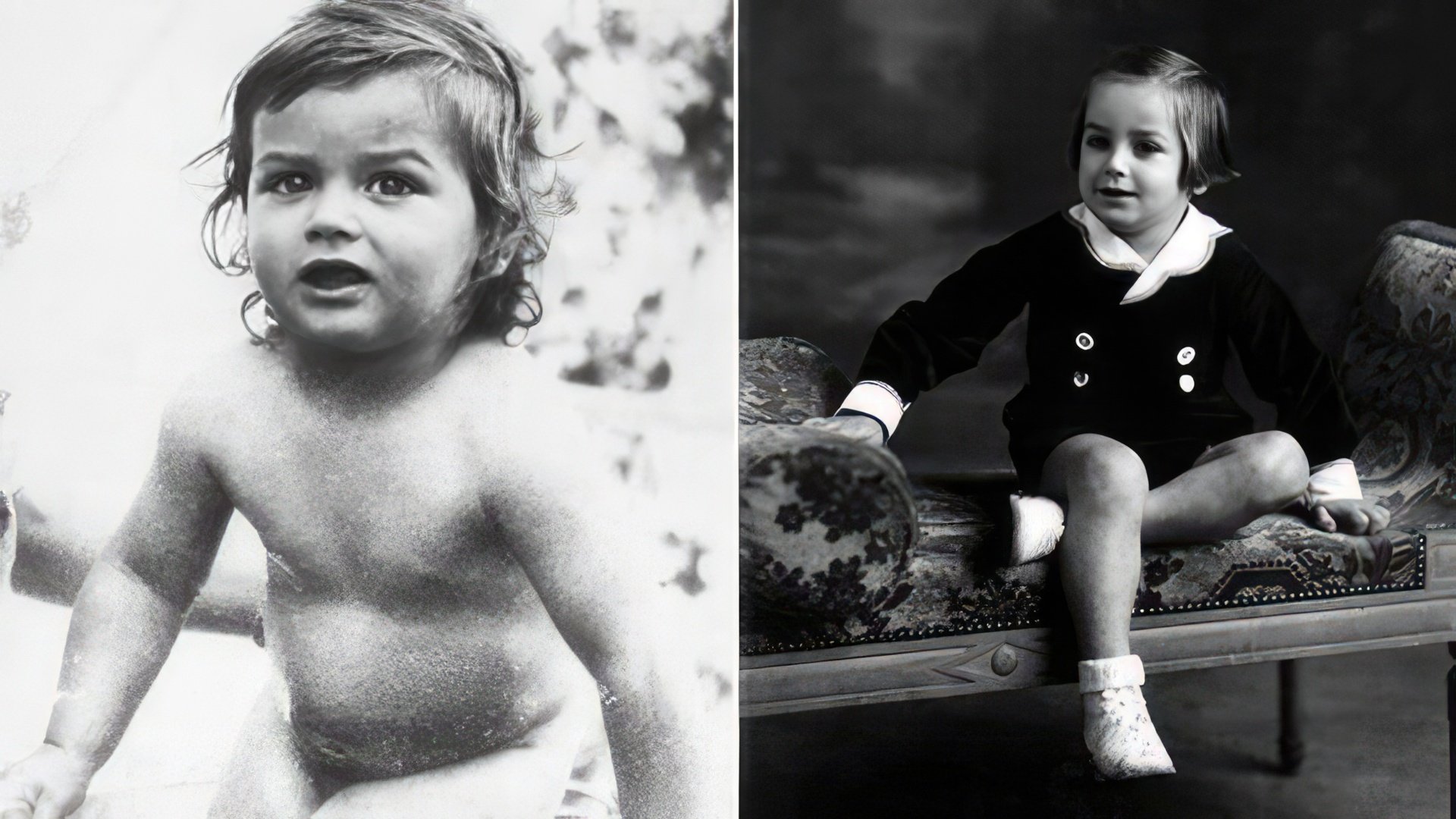 Alain Delon as a child