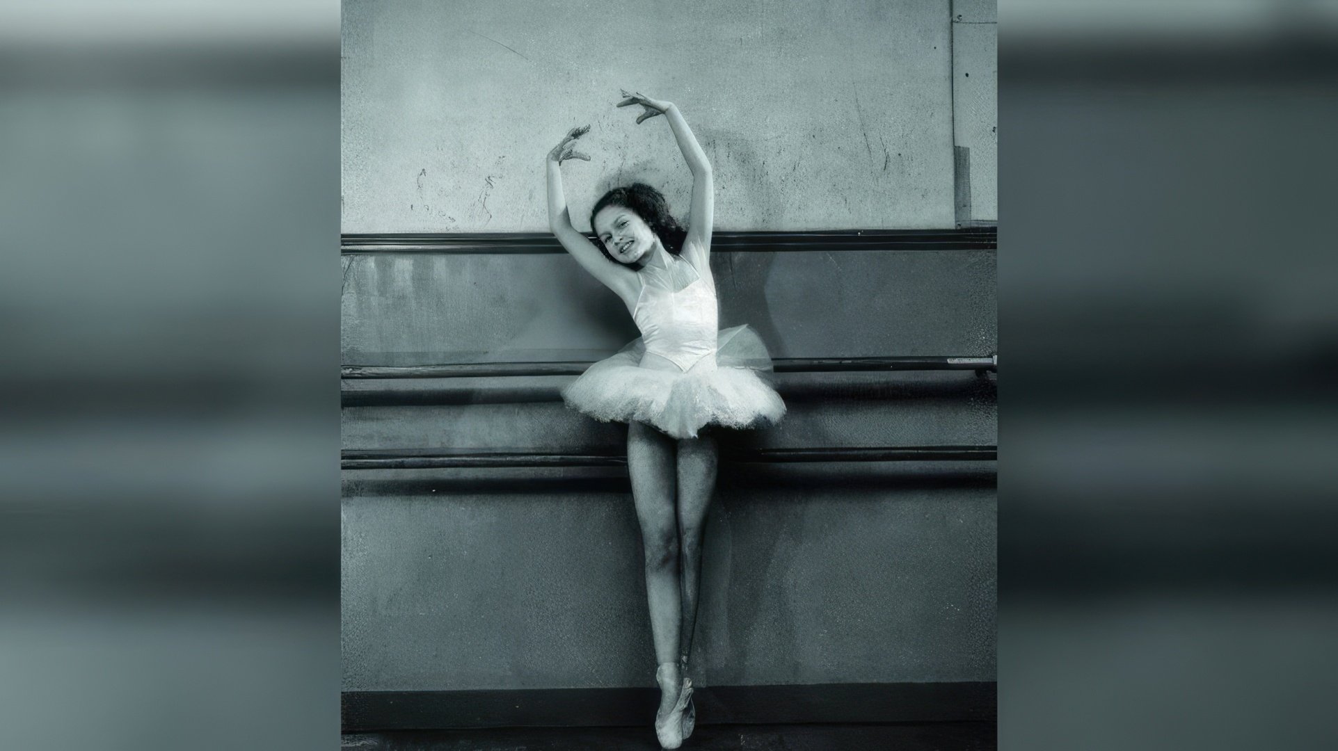 Brigitte Bardot at ballet school