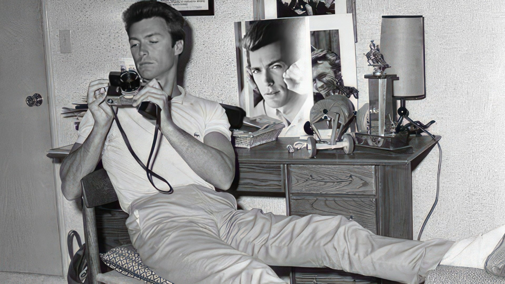 Clint Eastwood as a young man