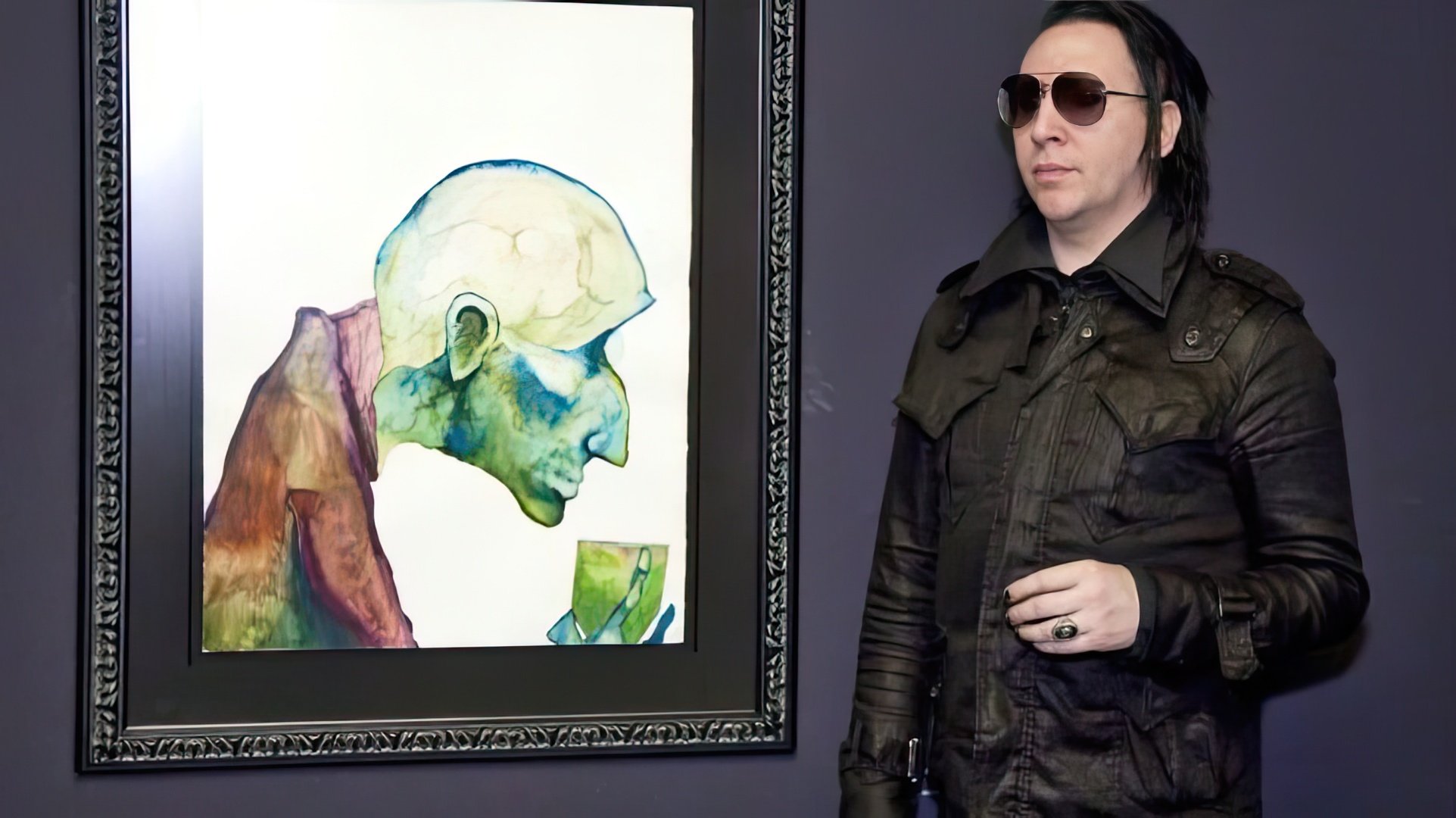 Manson has his own art gallery