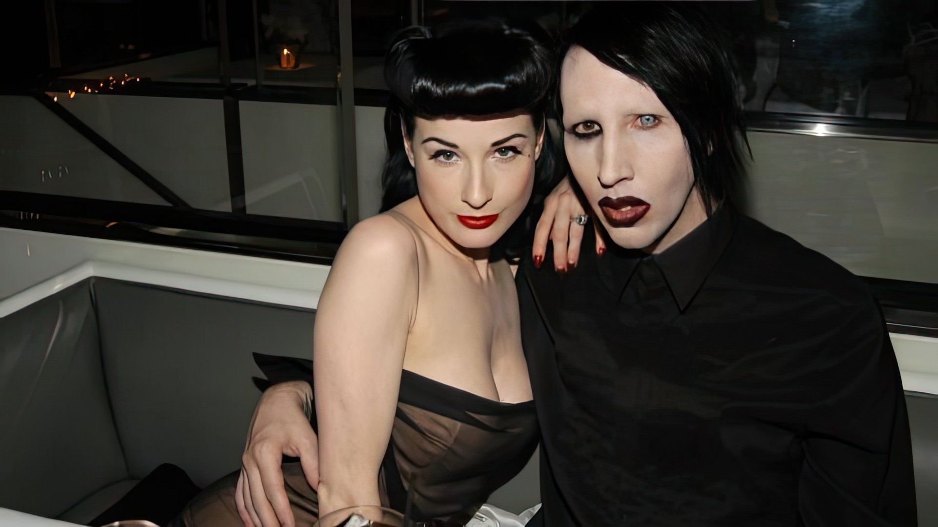 Marilyn Manson and Dita Von Teese