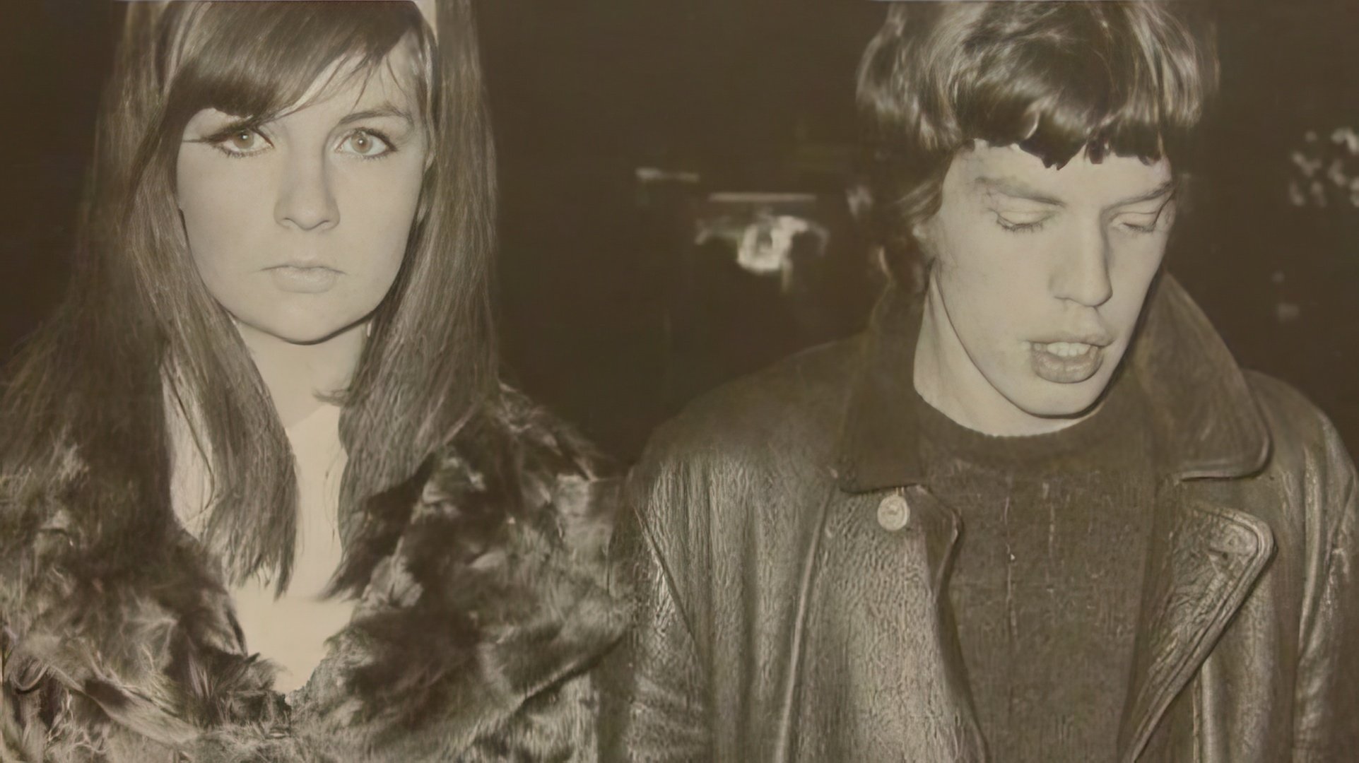 Mick Jagger and Chrissie Shrimpton