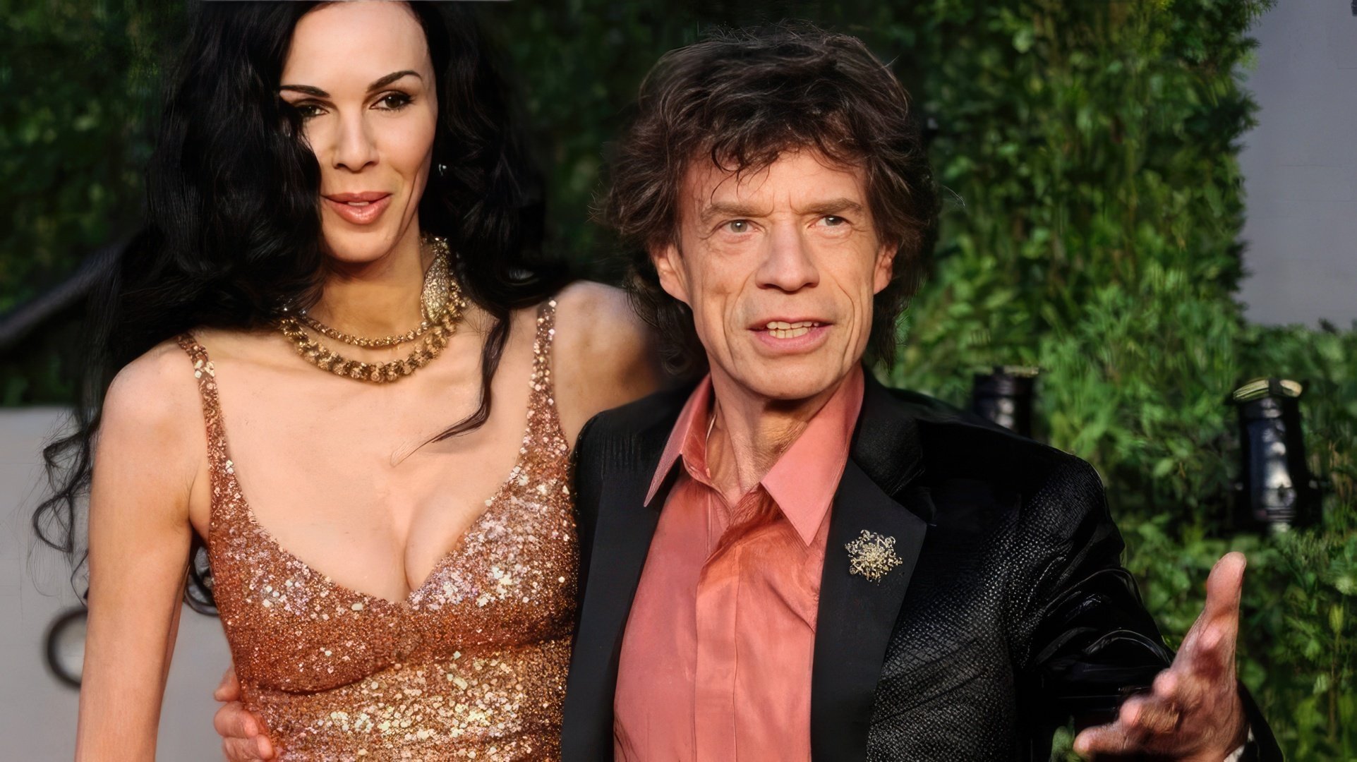 Mick Jagger and L'Wren Scott