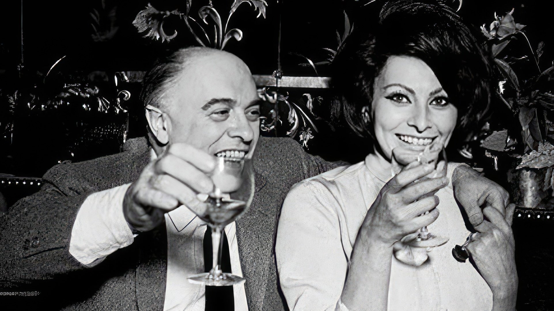 Sophia Loren and her husband