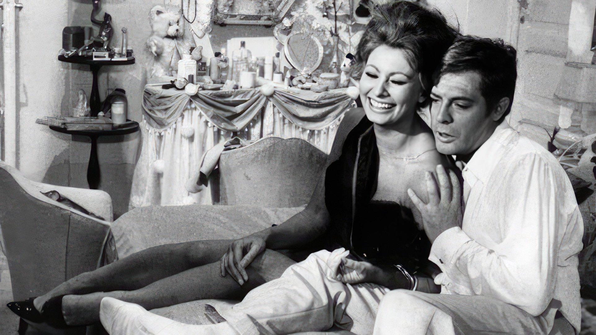 Sophia Loren and Marcello Mastroianni