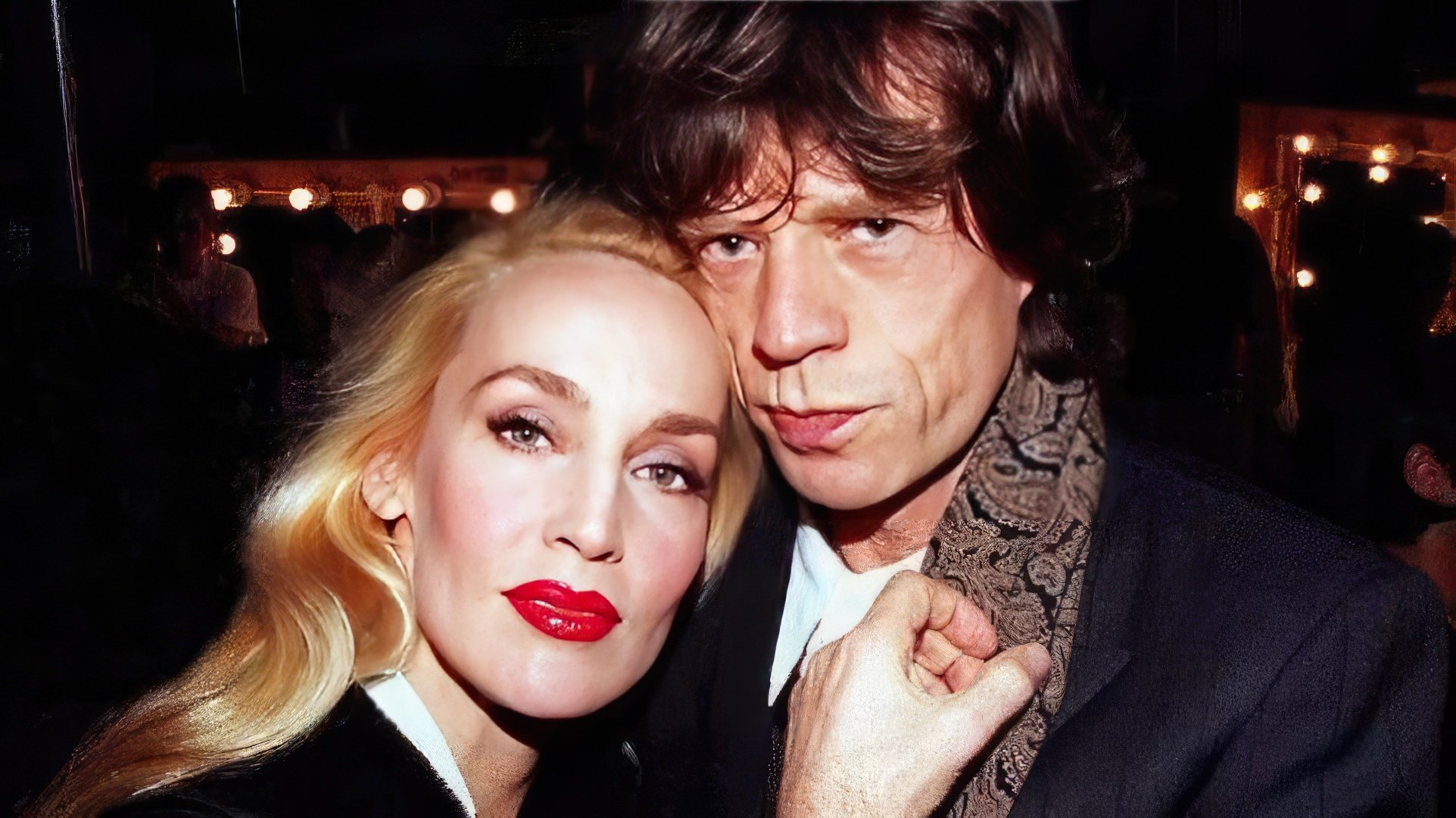 With Jerry Hall