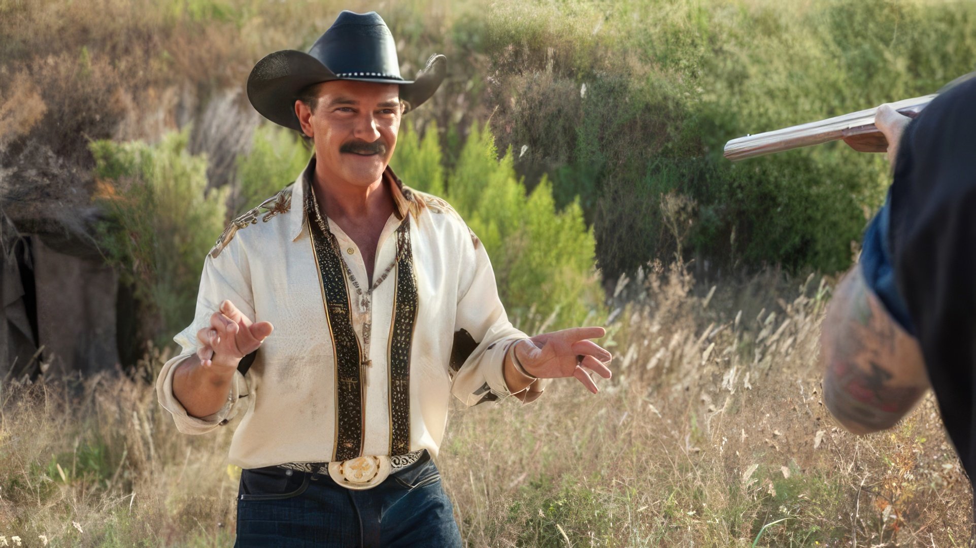 A shot from the movie "Machete Kills"