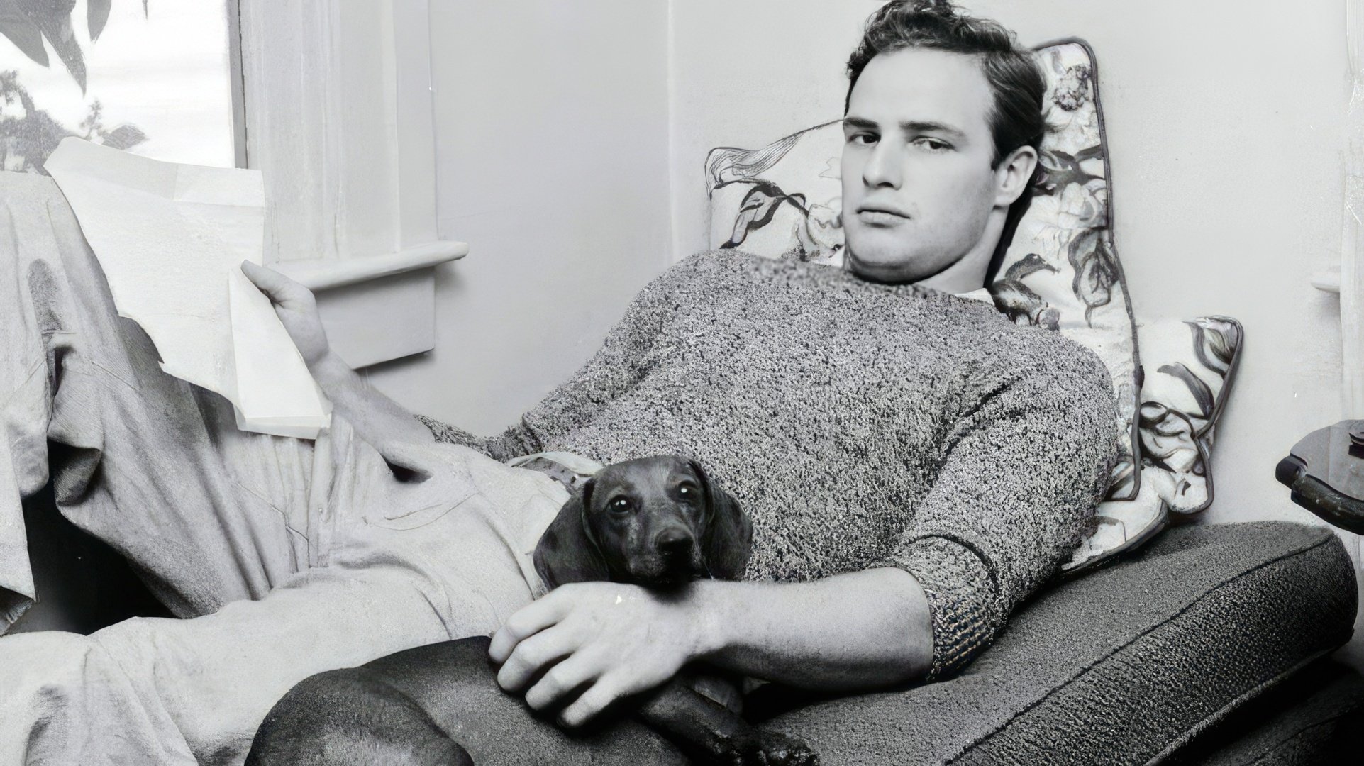 Actor Marlon Brando in His Youth