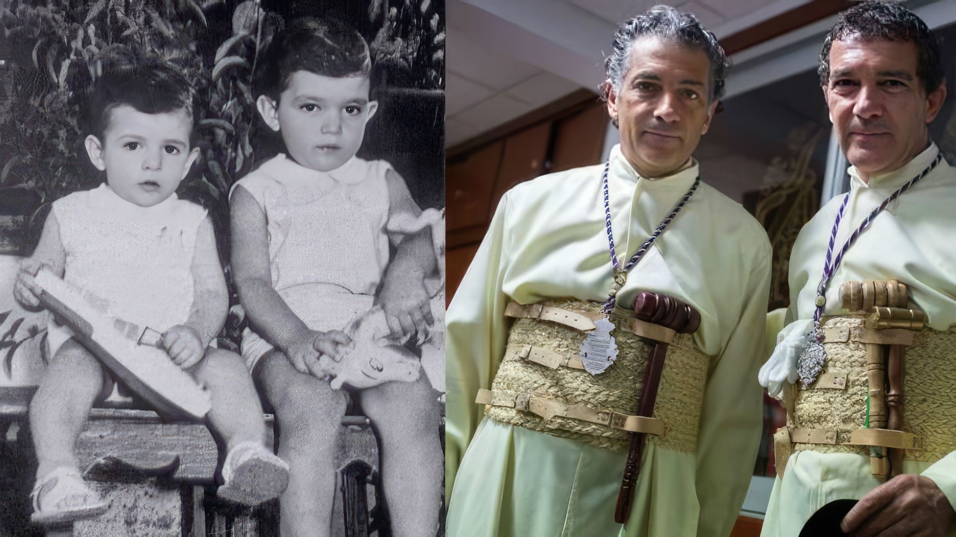 Antonio Banderas and his younger brother Francisco