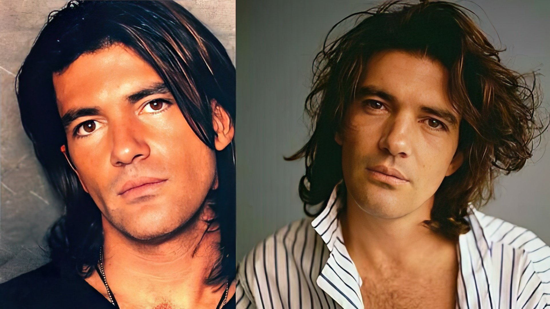 Antonio Banderas as a young man