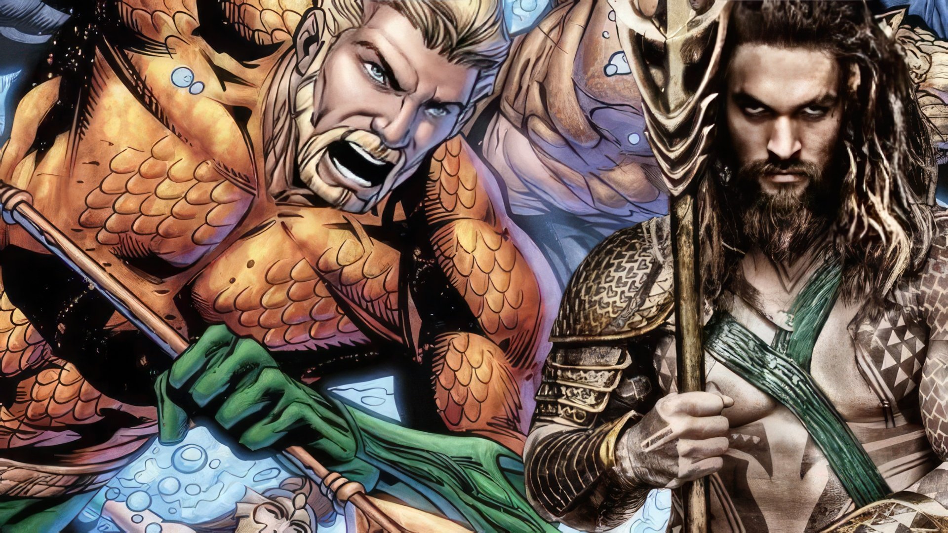 Aquaman in the movie and comic