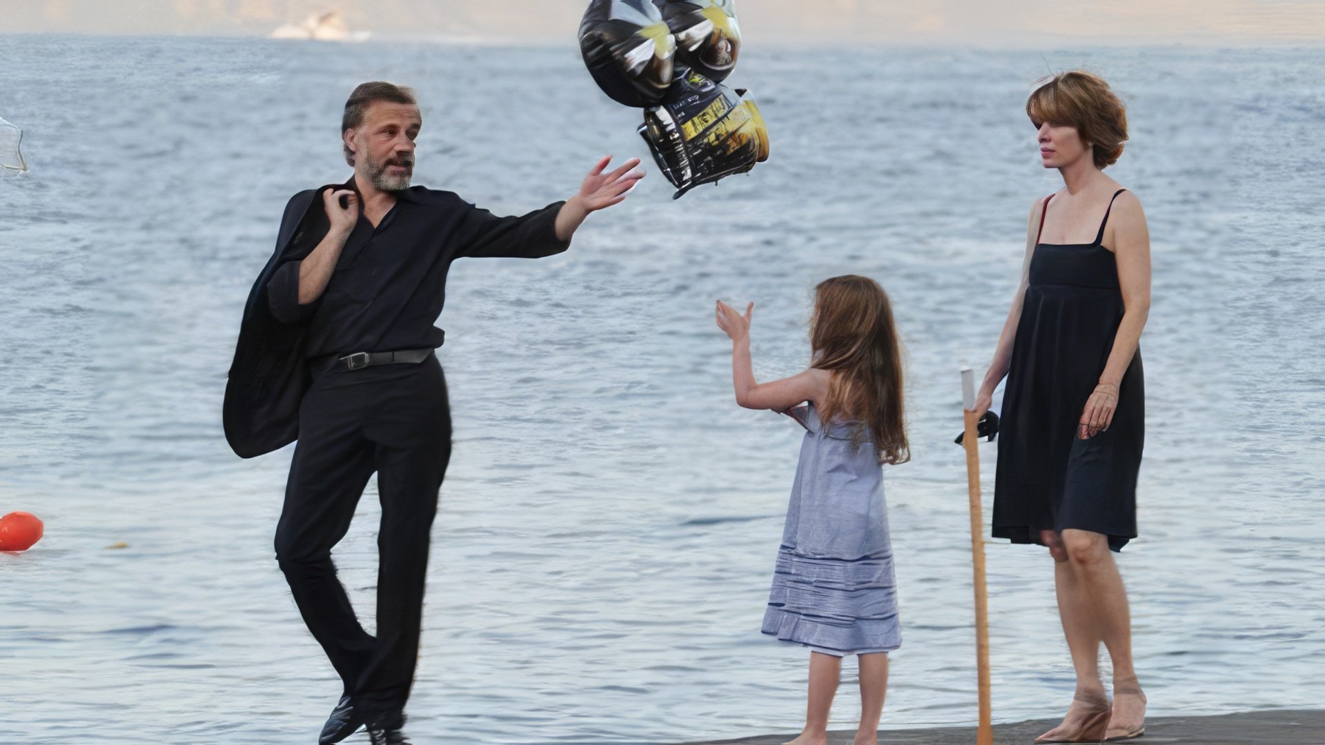 Christoph Waltz with his family