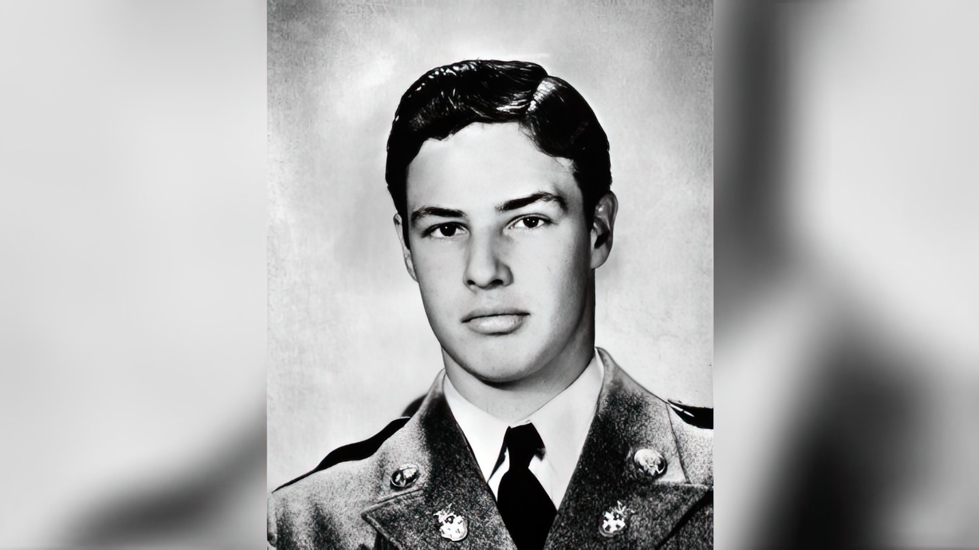 Marlon Brando in military school