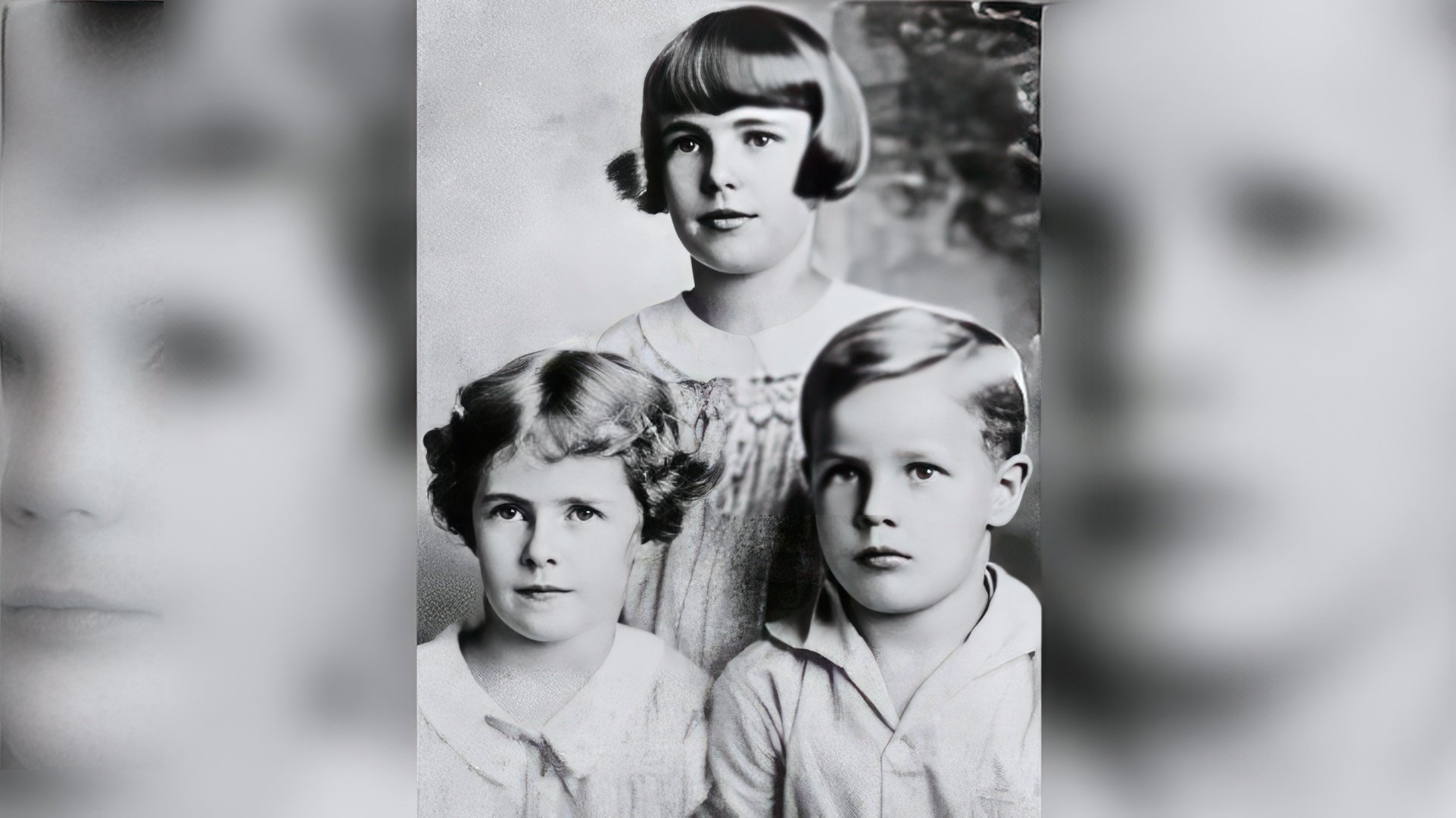 Marlon Brando with his older sisters